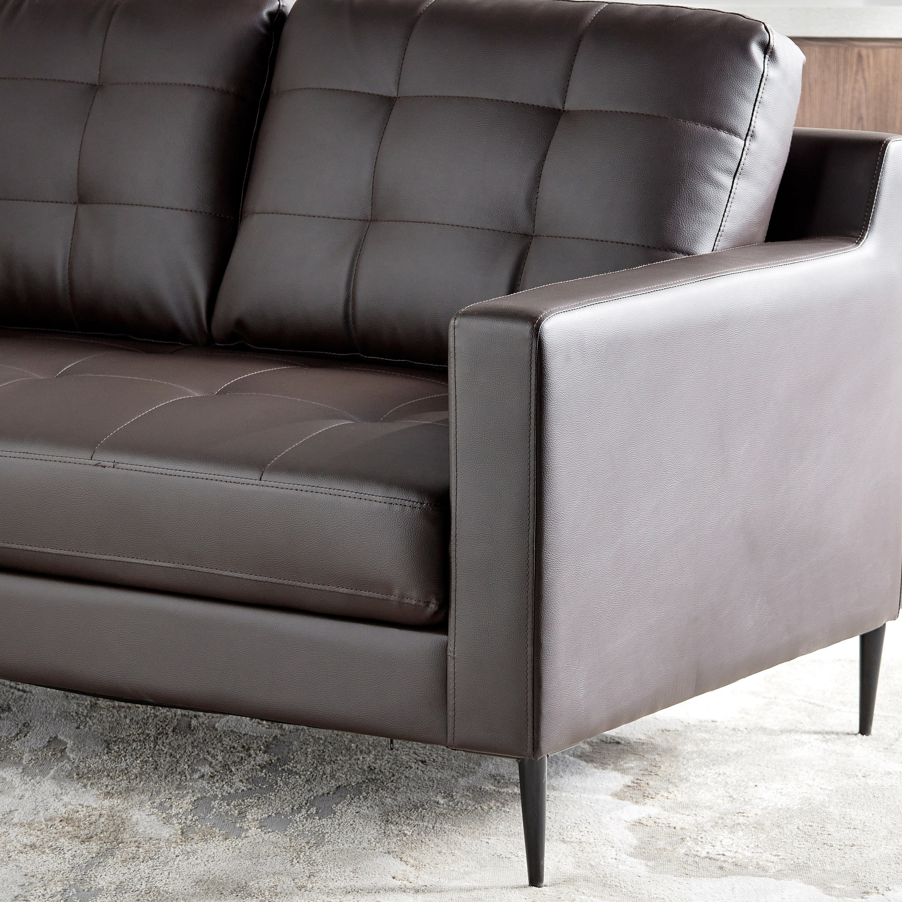 New deals leather couch