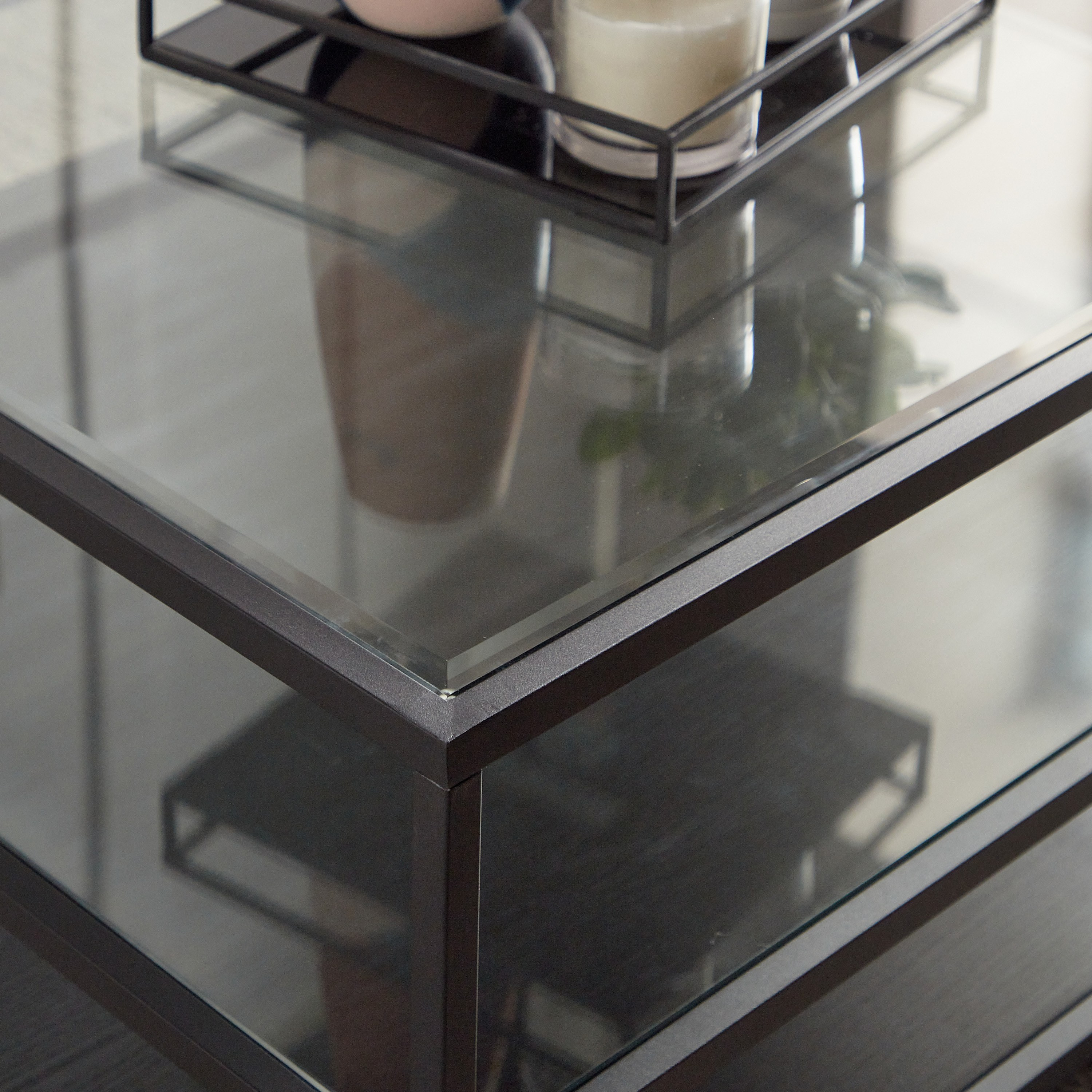 Shop Brampton Glass Top Coffee Table Online Home centre UAE