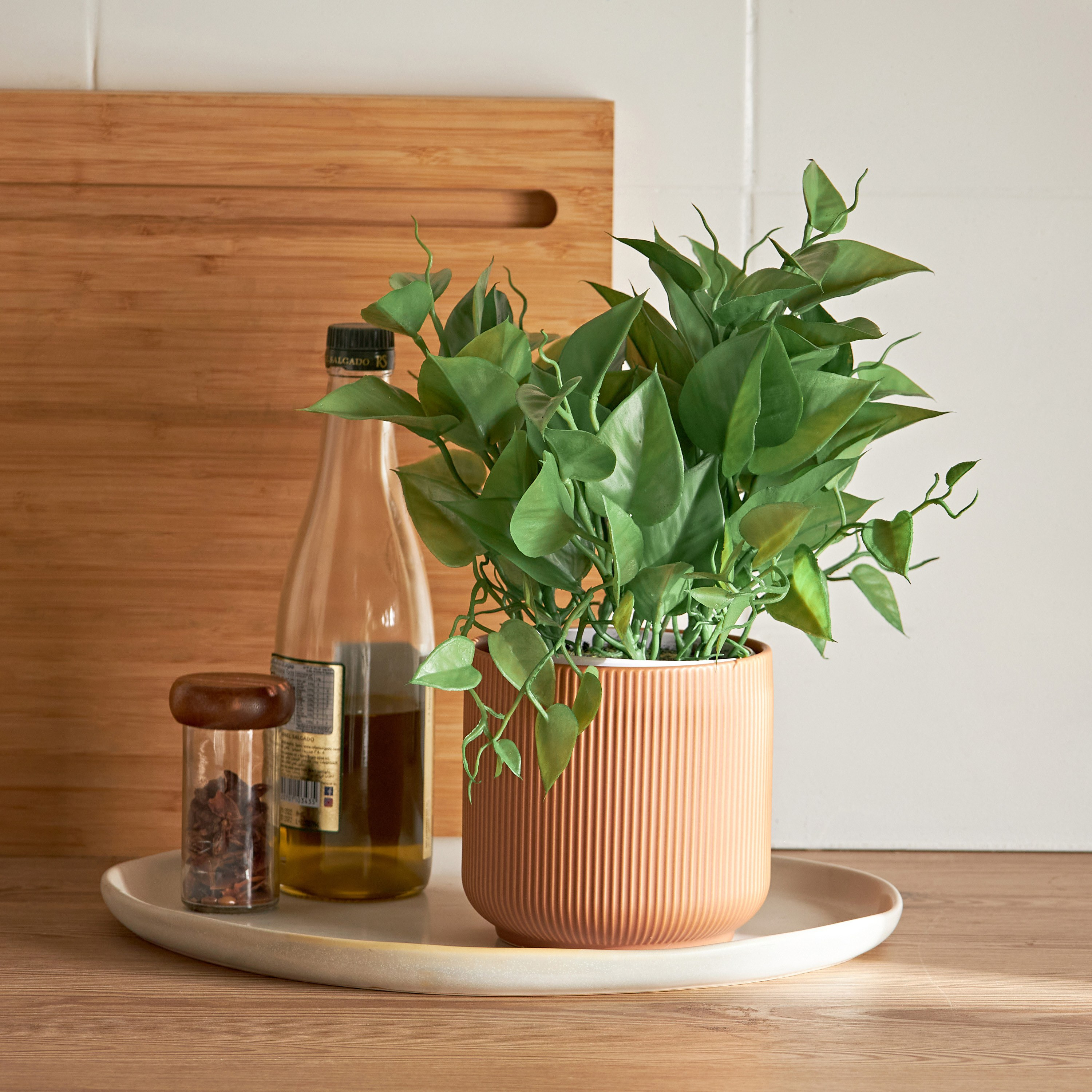 Ivy Green Ceramic Pot - 33 cm-household-gardenandoutdoor-artificialplants-pottedplants-image-3