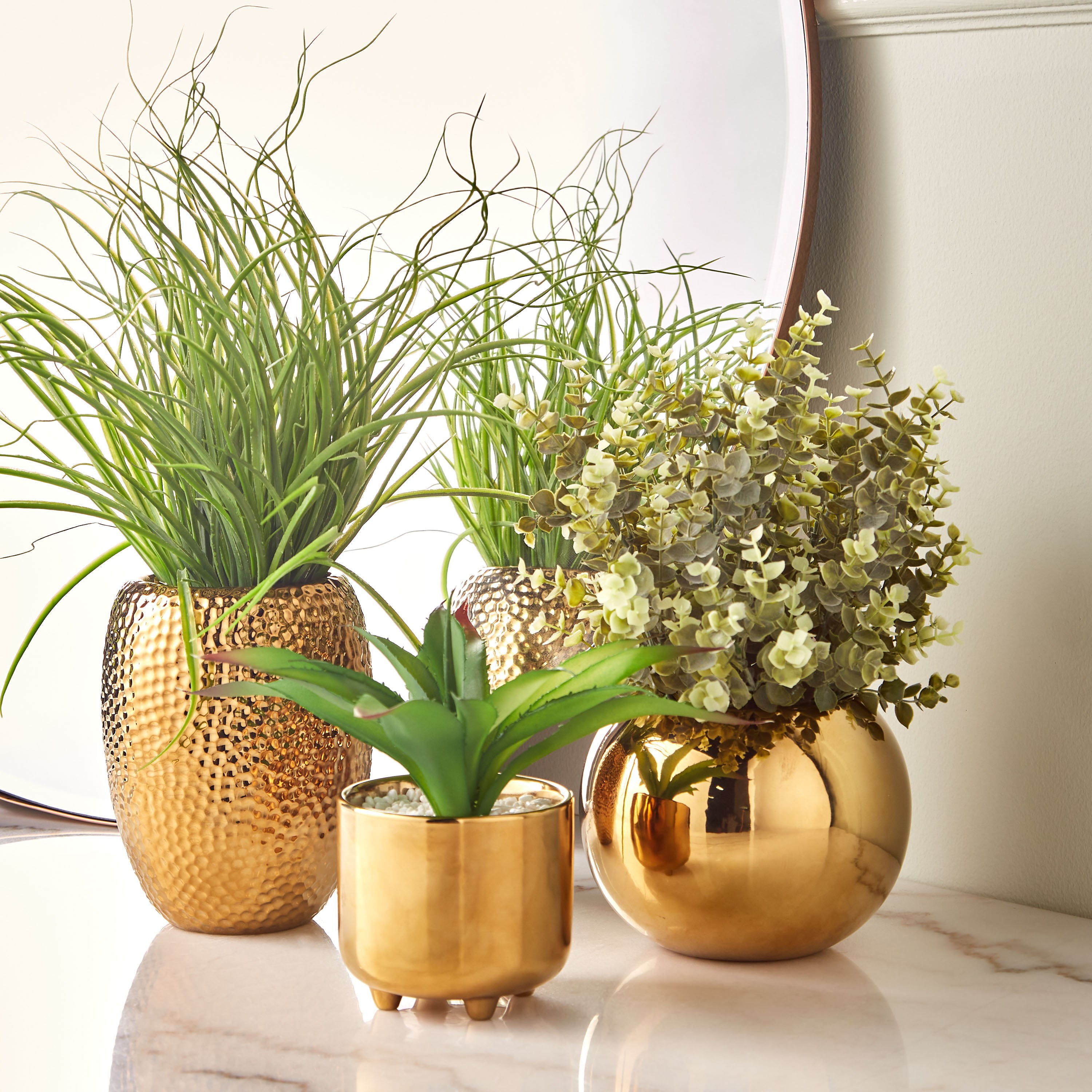 Eucalyptus Plant with Pot - 31 cm-household-gardenandoutdoor-artificialplants-pottedplants-image-3