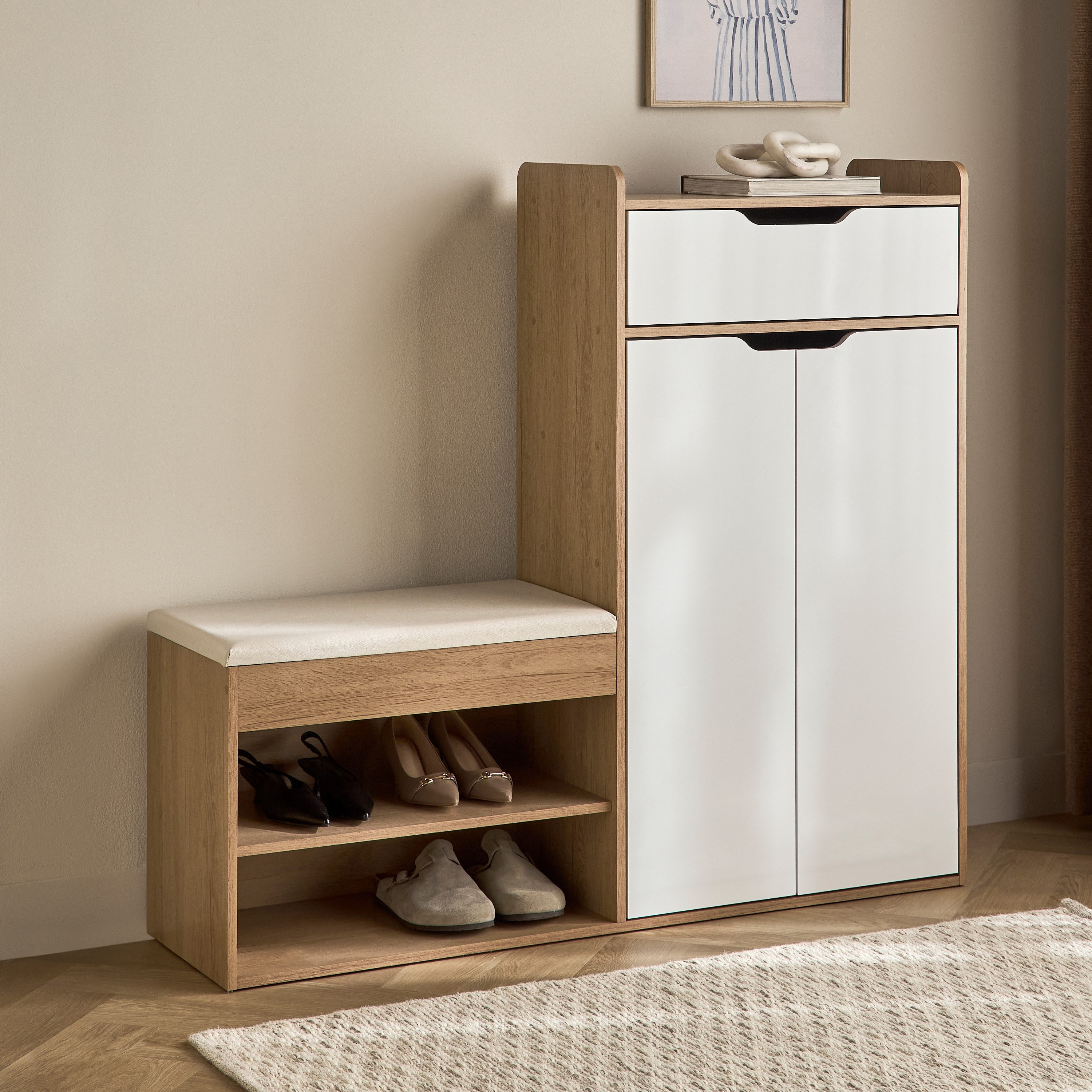 Jamie 24-Pair Shoe Cabinet