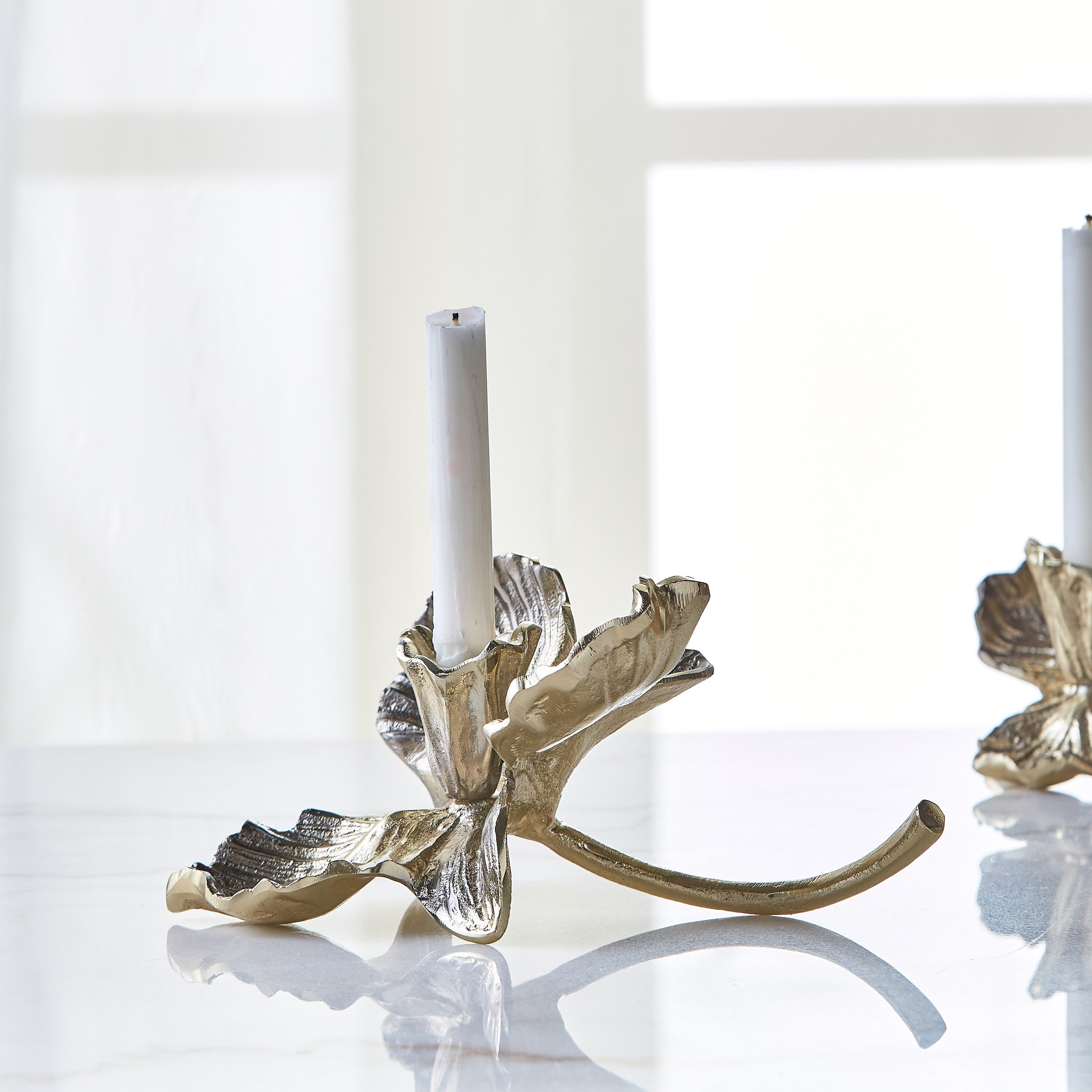 Orchid Taper Candleholder-household-decor-candleholdersandlanterns-image-1