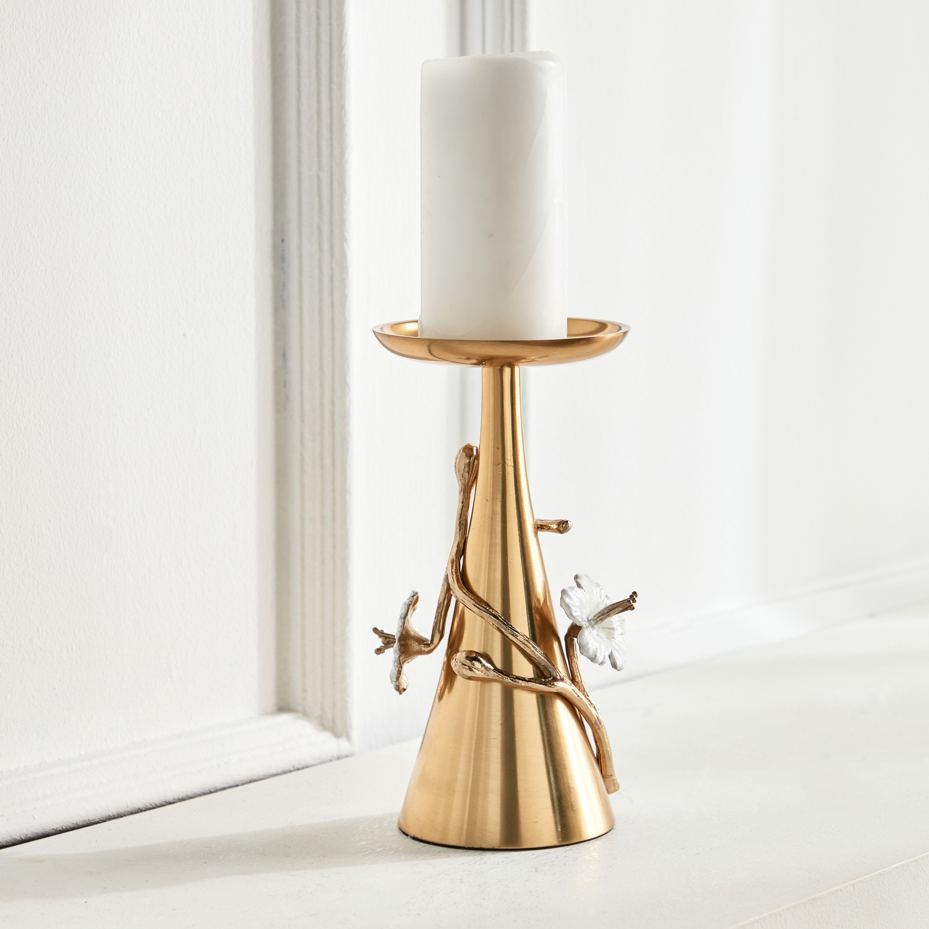 Jasmine Pillar Candleholder-household-decor-candleholdersandlanterns-image-1