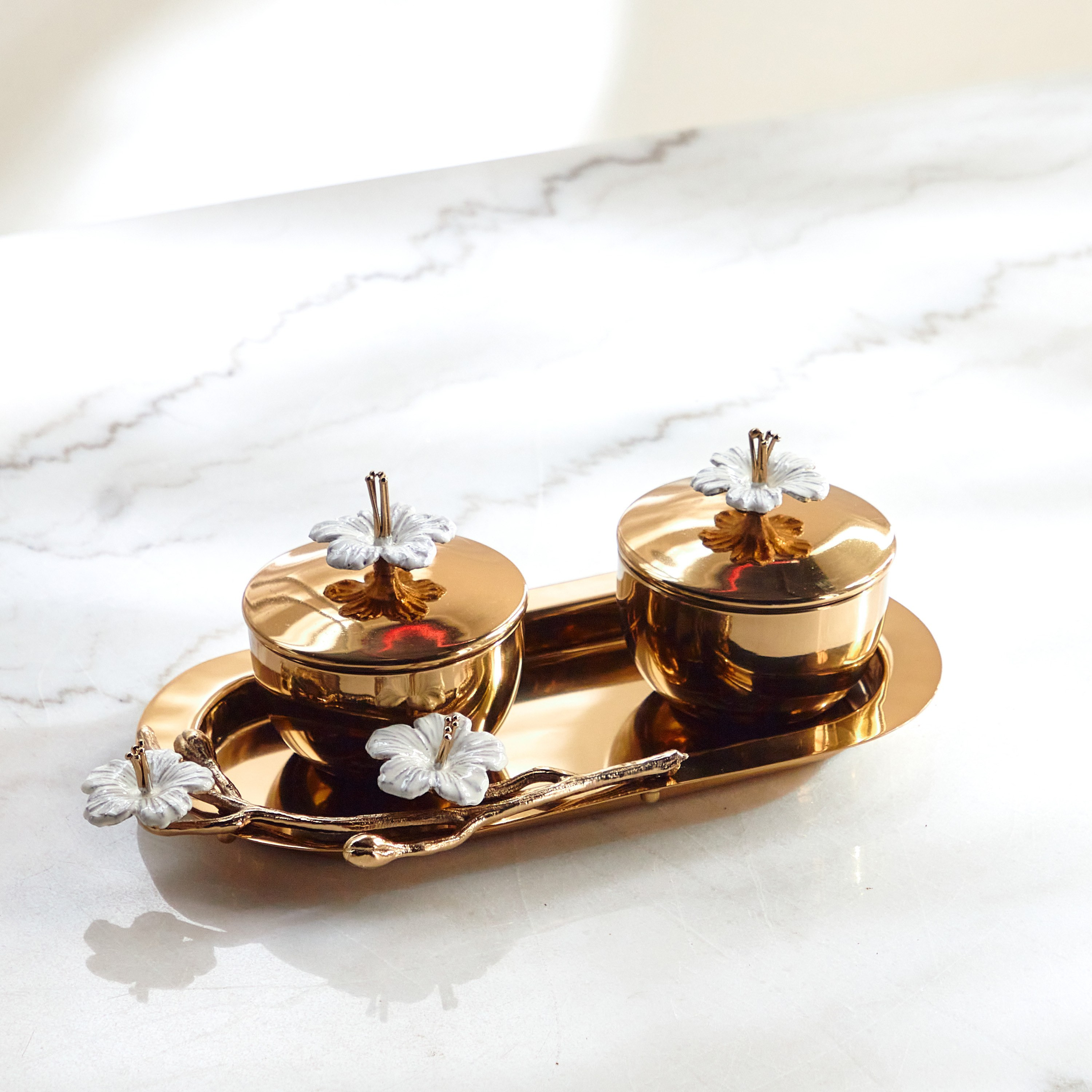 Jasmine 3-Piece Bowl and Tray Set-household-dining-serveware-servingtrays-image-1