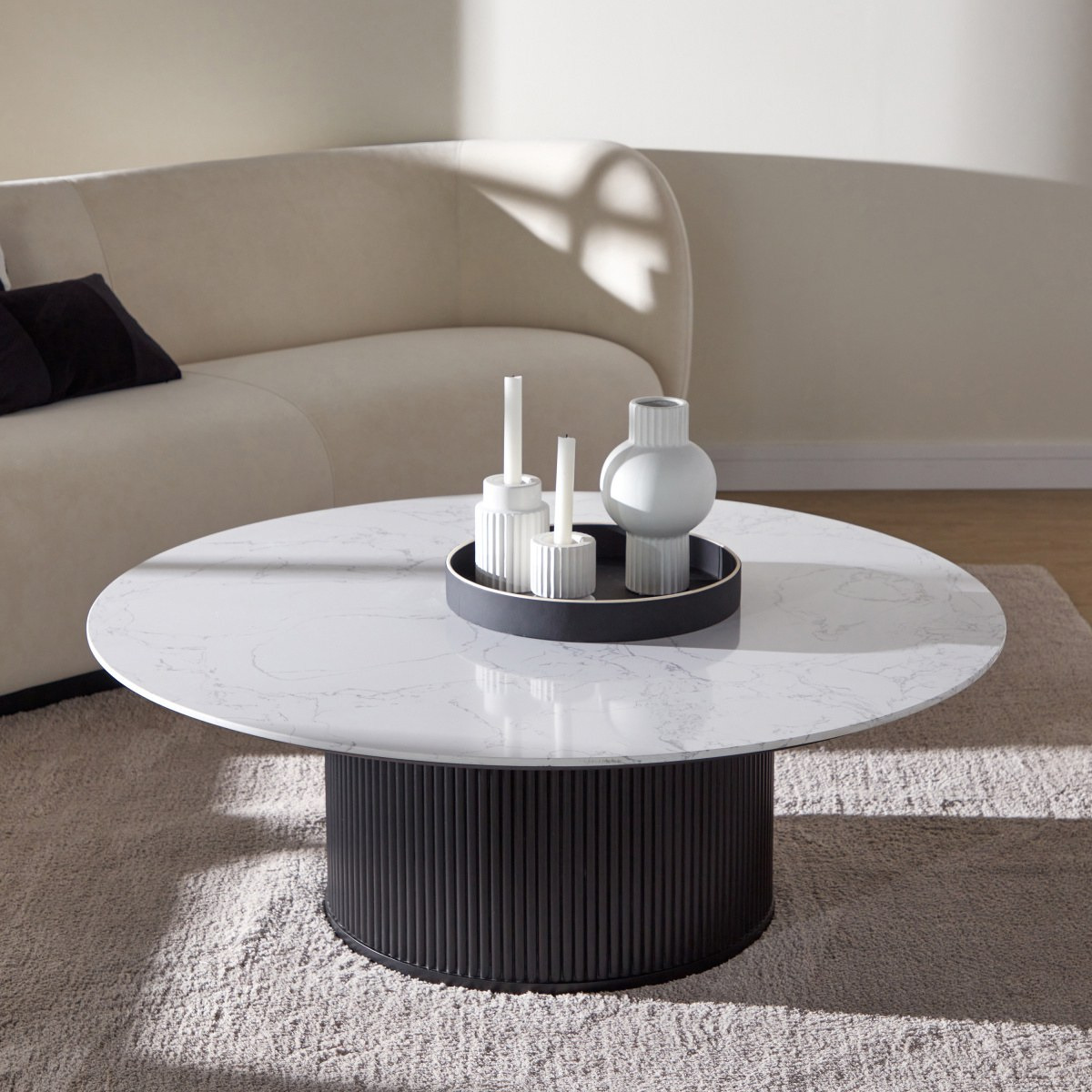 Gray and deals white coffee table