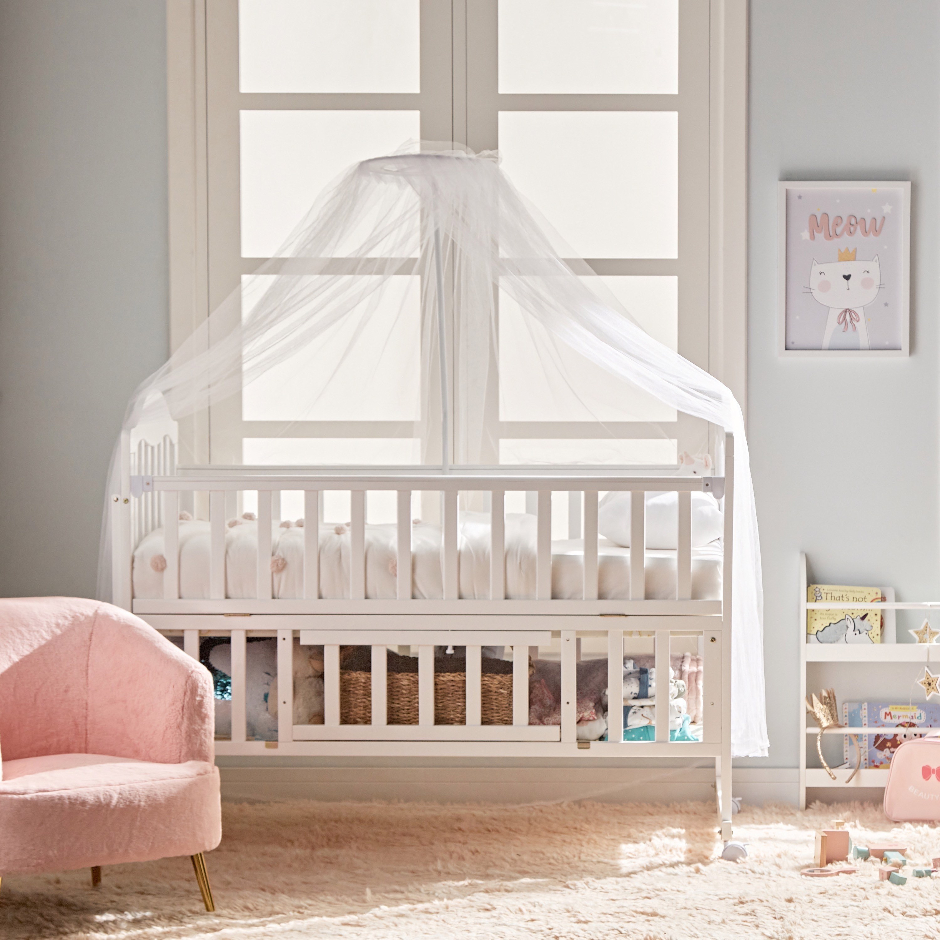 Cot Rocker Shop Toby Storage Cot with Rocker - 60x120 cm Online | Homecentre KSA