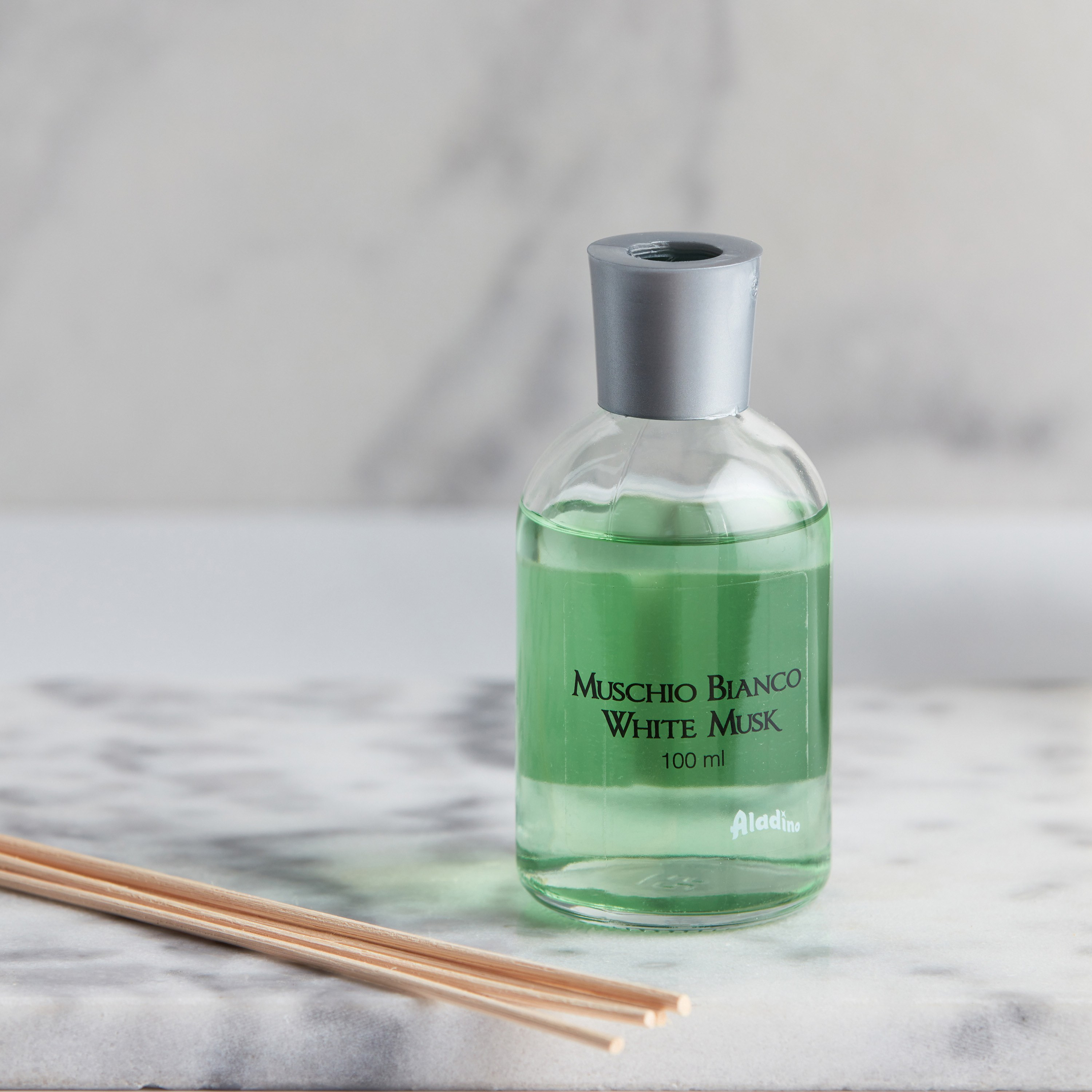 موزع عطور بالأعواد برائحة المسك الأبيض من علاءدينو - 100 مل-household-homefragrance-reeddiffusers-image-2