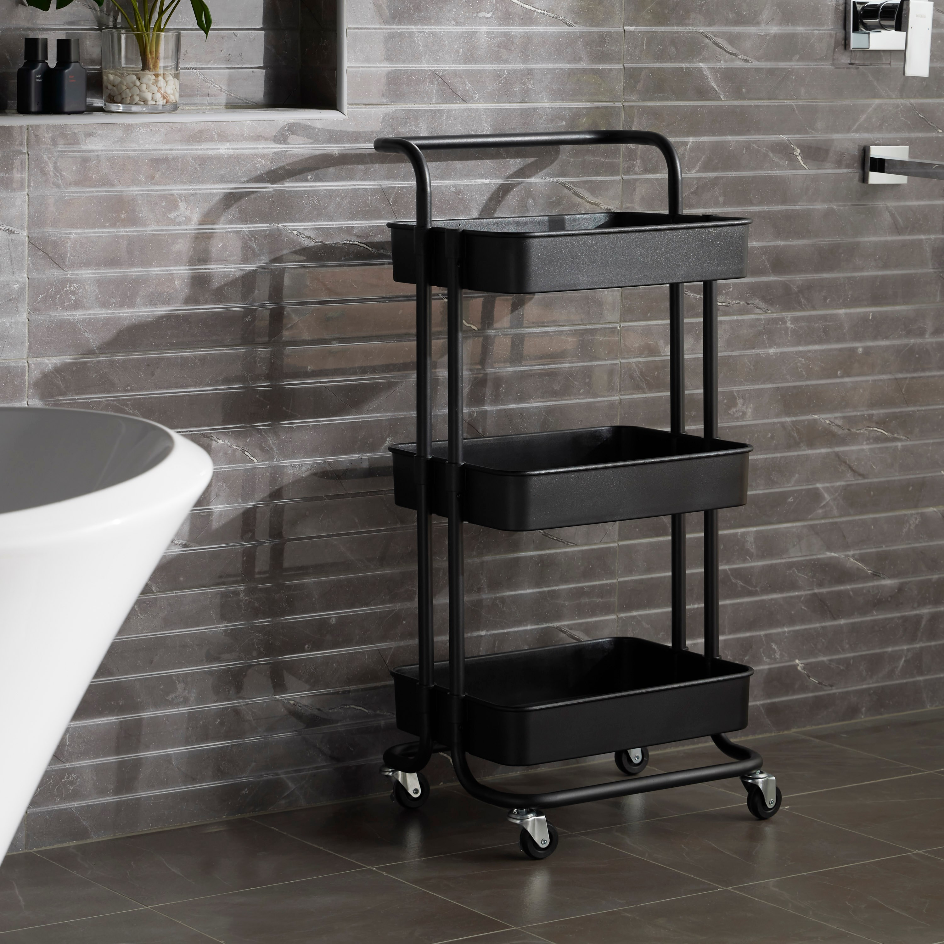 Selma 3-Tier Bathroom Storage Trolley-household-bathandlaundry-bathroomorganizing-bathroomracksandtrolleys-image-2