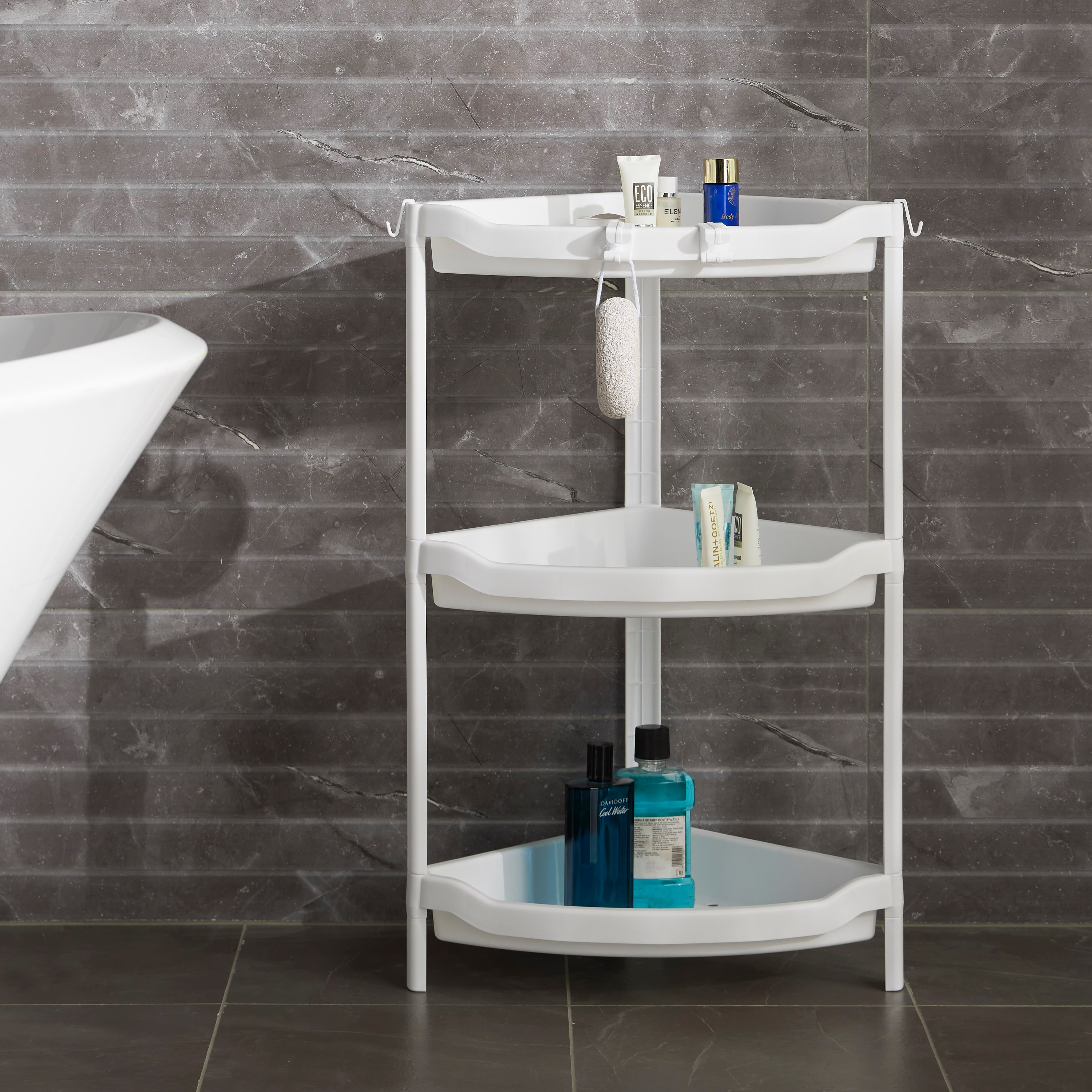 Shop Drake 3-Tier Bathroom Storage Trolley Online | Home Centre Qatar