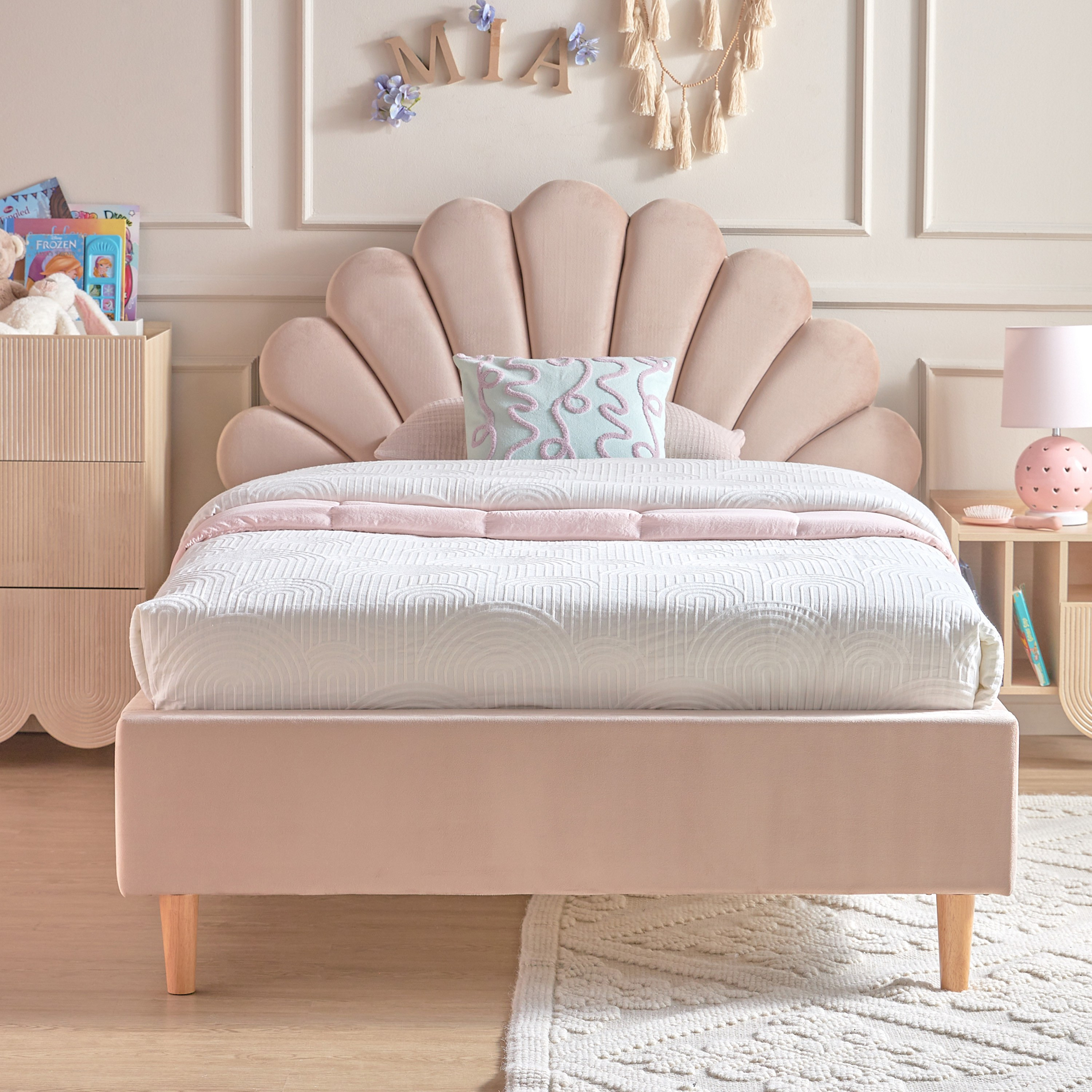 Shop Maxillar Upholstered Single Bed - 120x200 cm | Home