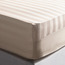 Satin Stripe Pima Cotton Sateen 525 Thread Count Super King Fitted Sheet - 200x205 cm-household-bedding-sheetsandpillowcases-fittedsheets-image-1