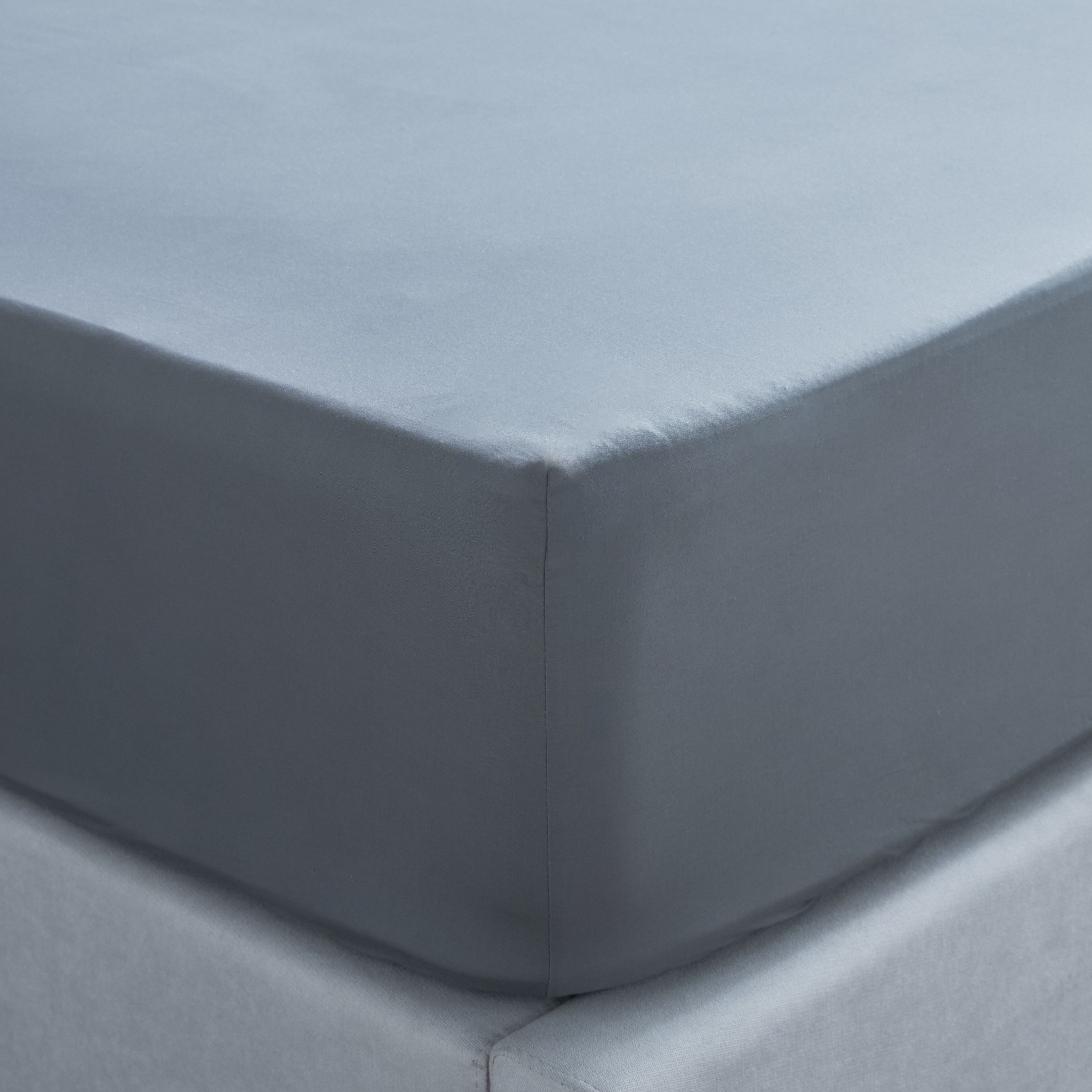 Essence Cotton Percale 144 Thread Count King Fitted Sheet - 180x205 cm