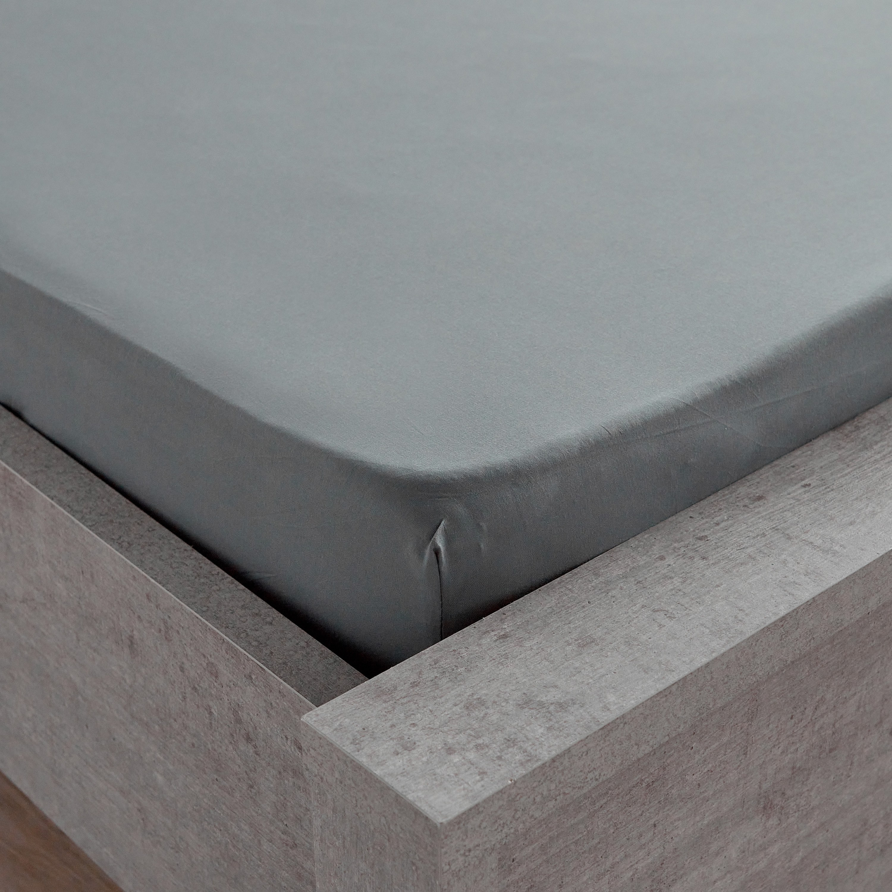 Essence Cotton Percale 144 Thread Count Queen Fitted Sheet - 160x200 cm-household-bedding-sheetsandpillowcases-fittedsheets-image-1