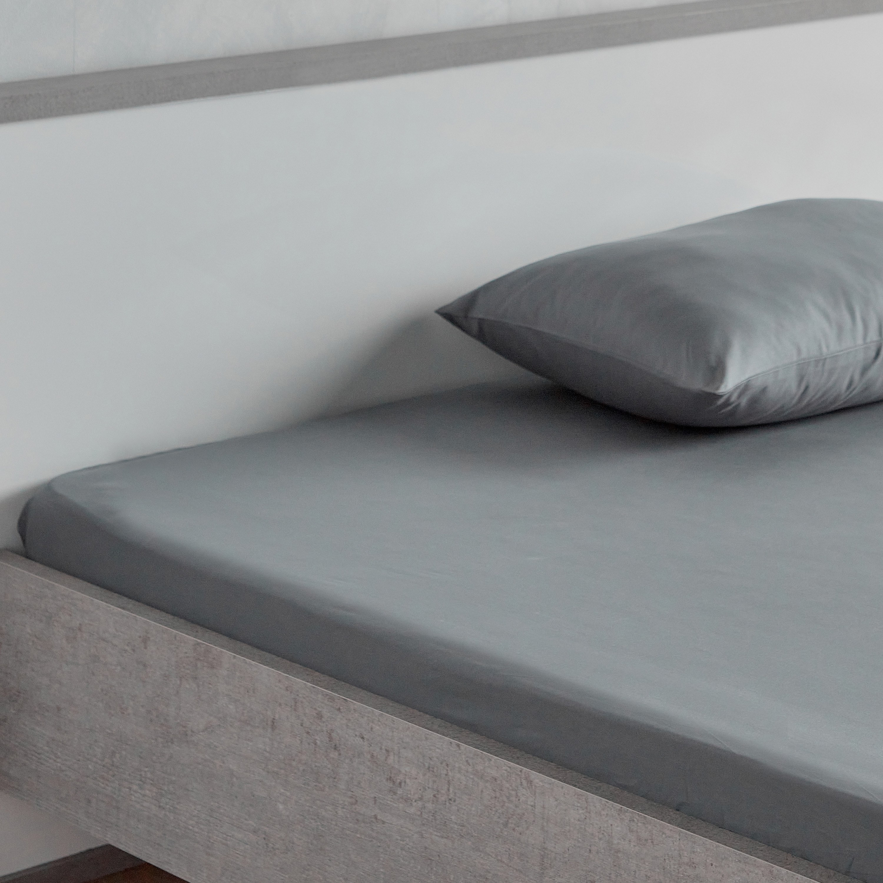 Essence Cotton Percale 144 Thread Count Queen Fitted Sheet - 160x200 cm-household-bedding-sheetsandpillowcases-fittedsheets-image-3