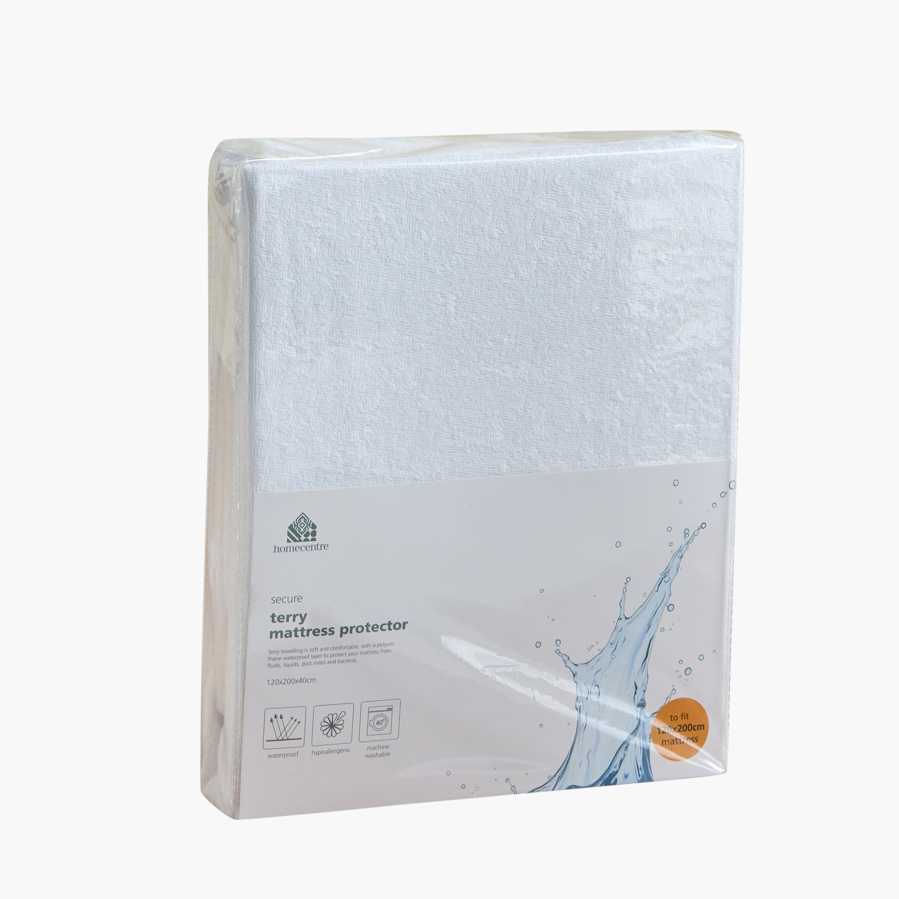 Secure Double Mattress Protector - 120x200 cm-household-bedding-mattresstoppersandprotectors-mattressprotectors-image-4