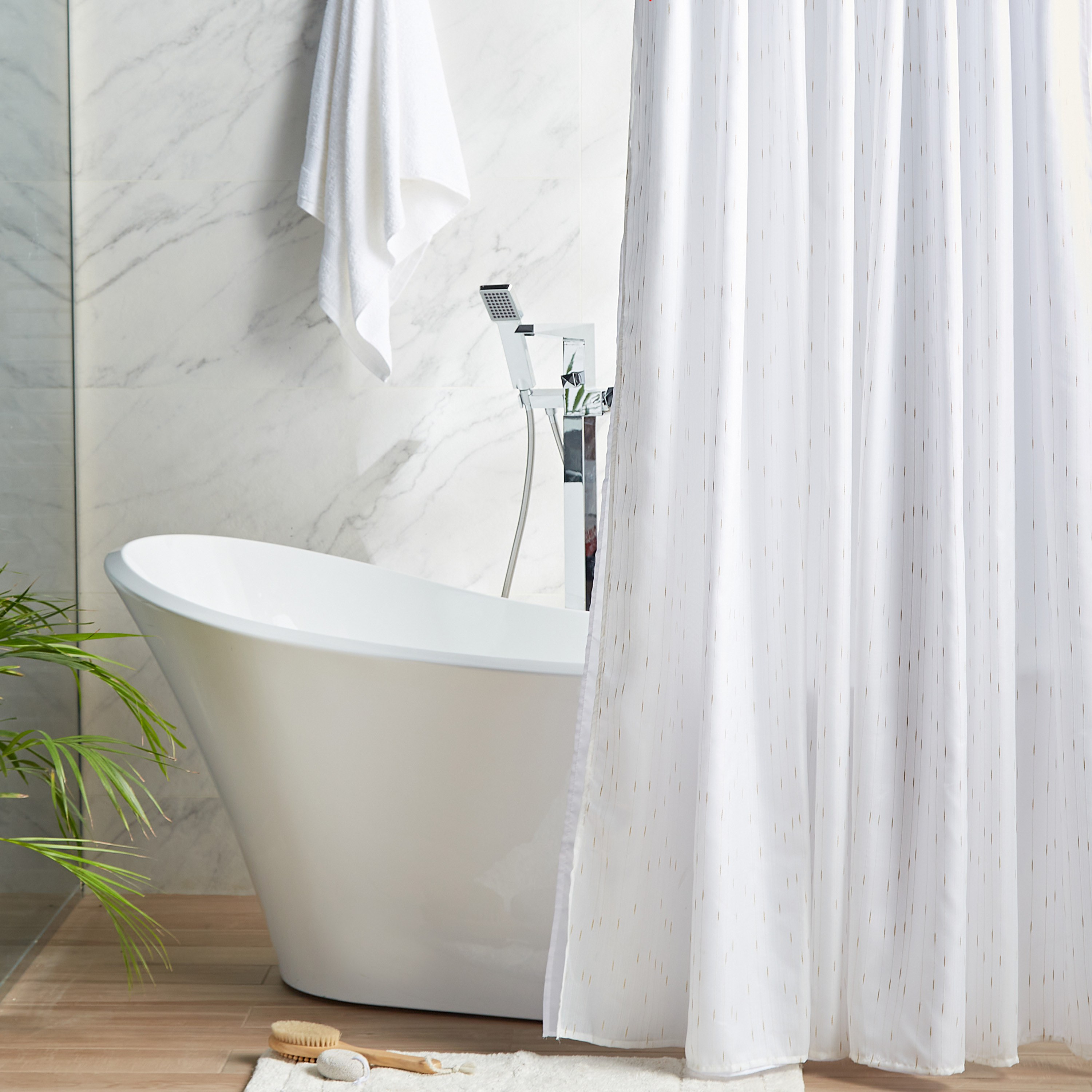Glitz Shower Curtain - 240x180 cm-household-bathandlaundry-shower-showercurtainandliners-image-5