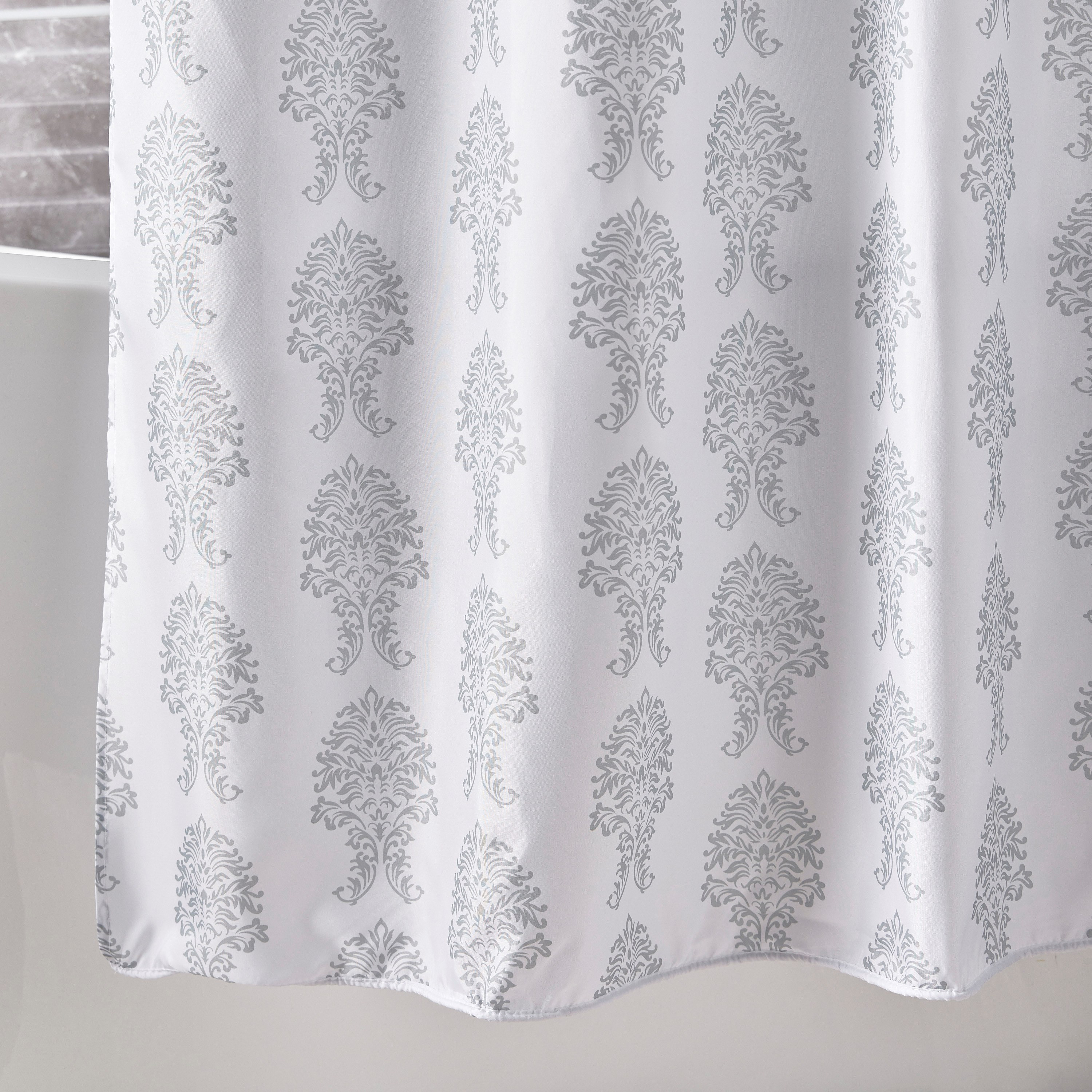 Damask Shower Curtain - 180x180 cm-household-bathandlaundry-shower-showercurtainandliners-image-2