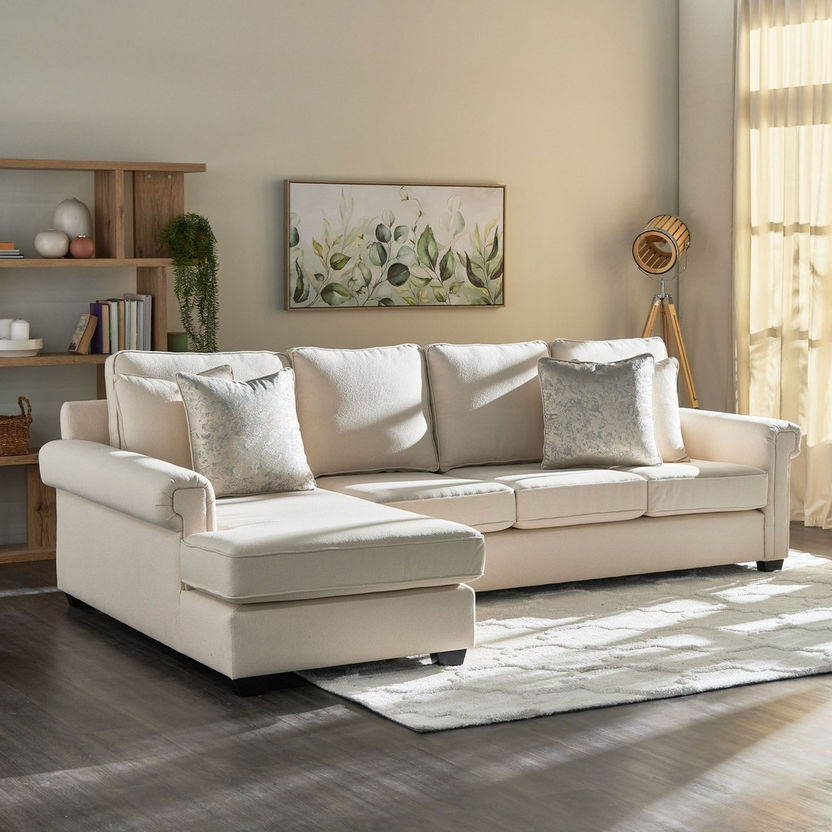 Nova 4-Seater Fabric Left Corner Sofa-Corner Sofas-image-0