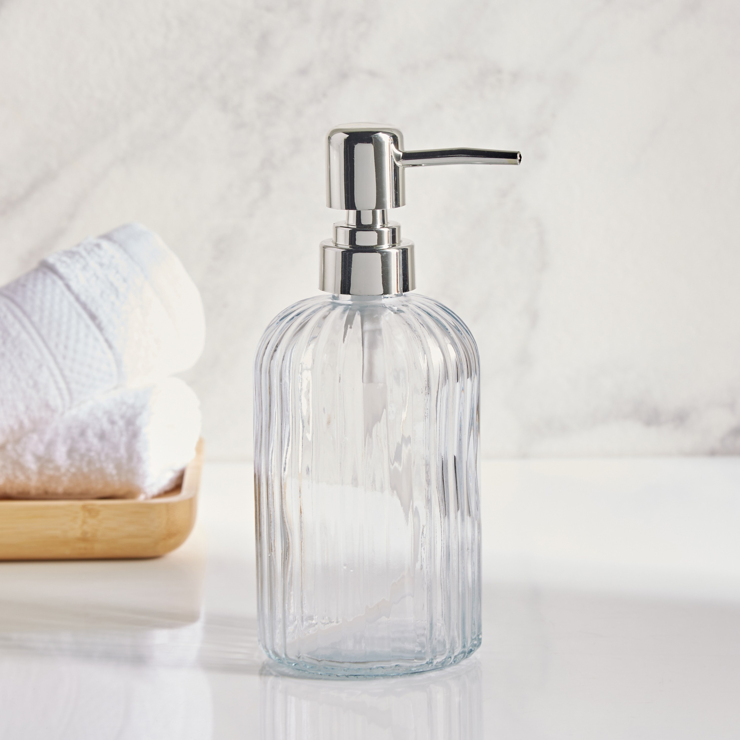 Ribbed Soap Dispenser-household-bathandlaundry-bathaccessories-soapdishesanddispensers-image-1