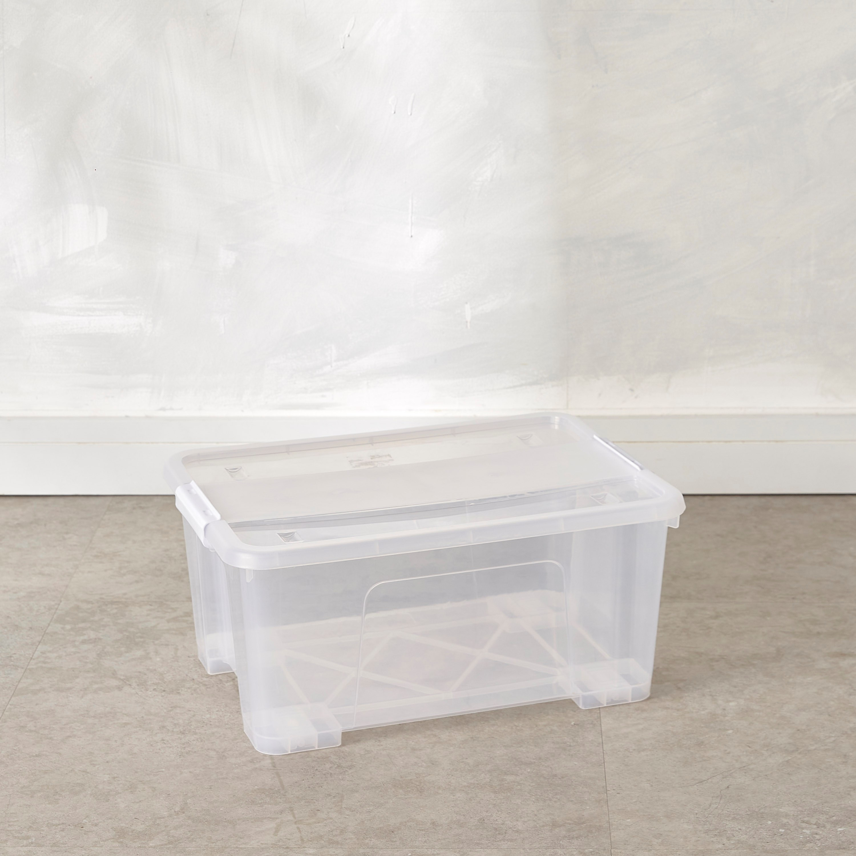 Robyn Storage Box With Lid and Wheels - 25 L-household-storage-storagesolutions-storageboxesandbaskets-image-1