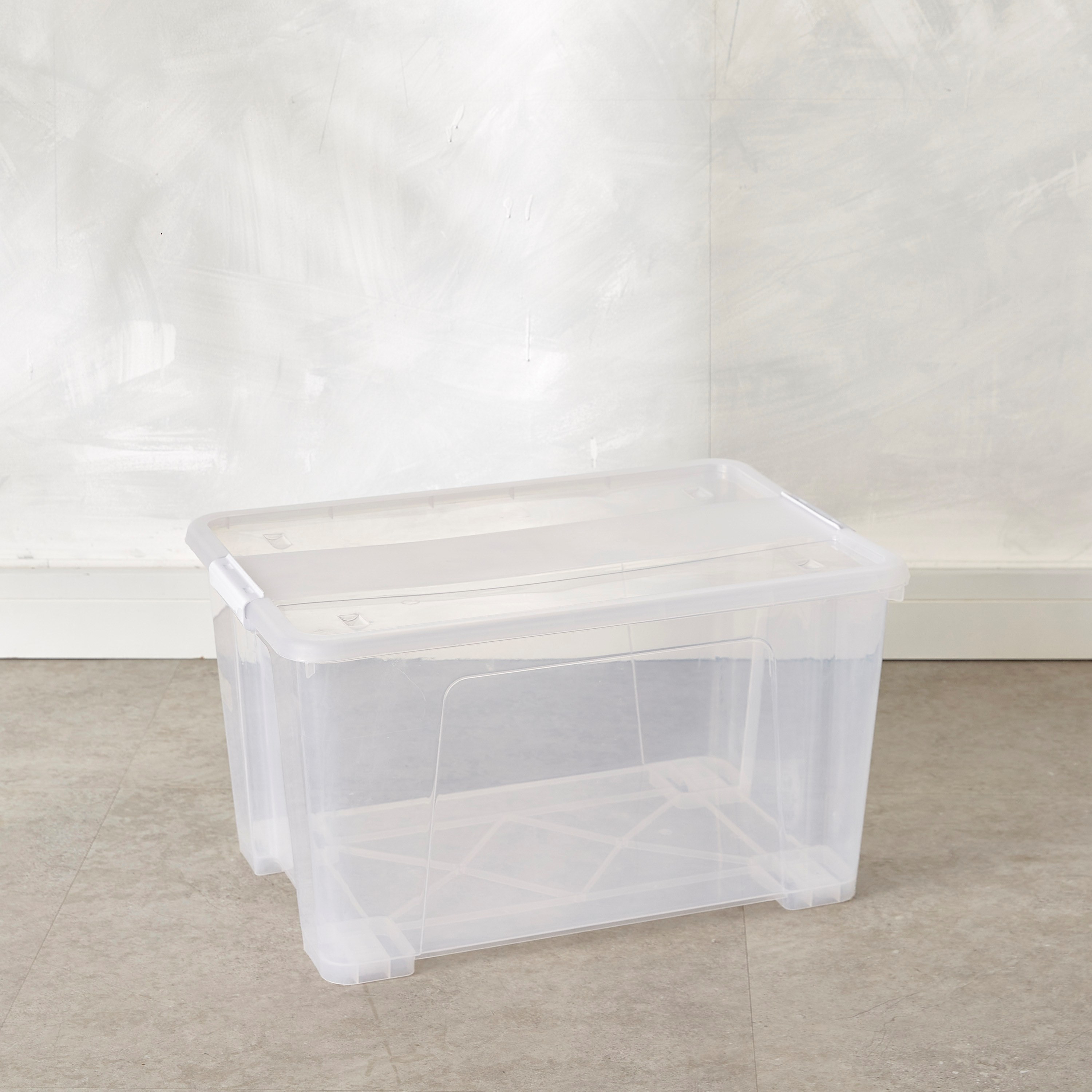 Robyn Storage Box With Lid and Wheels - 52 L-household-storage-storagesolutions-storageboxesandbaskets-image-1