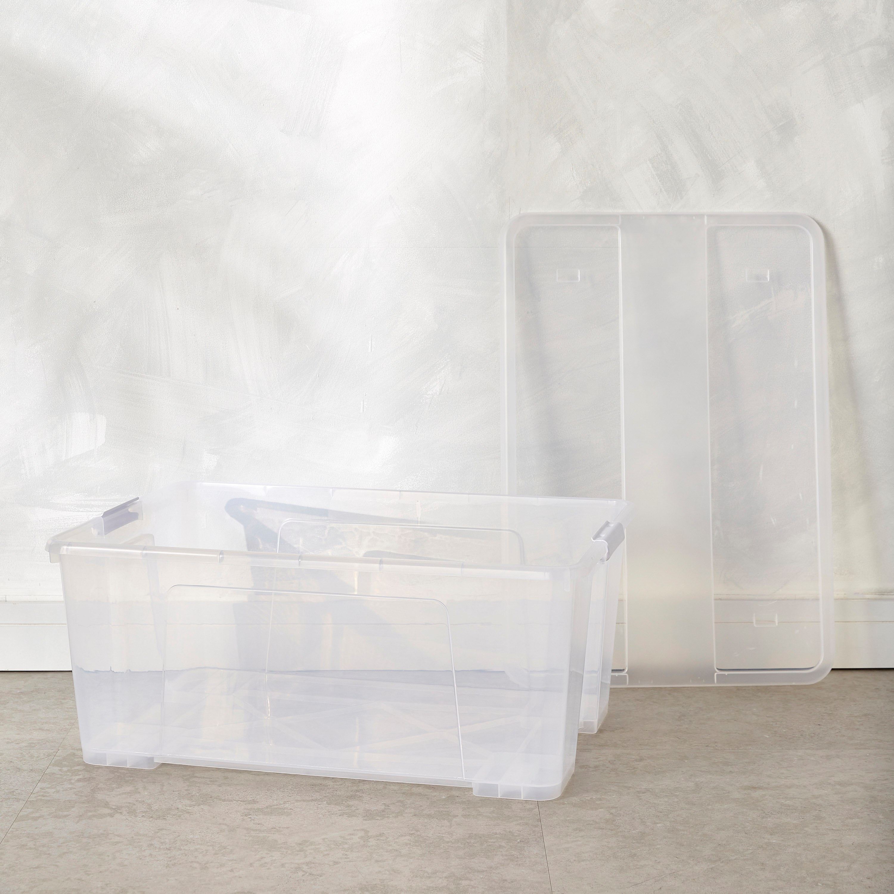 Robyn Storage Box With Lid and Wheels - 72 L-household-storage-storagesolutions-storageboxesandbaskets-image-2