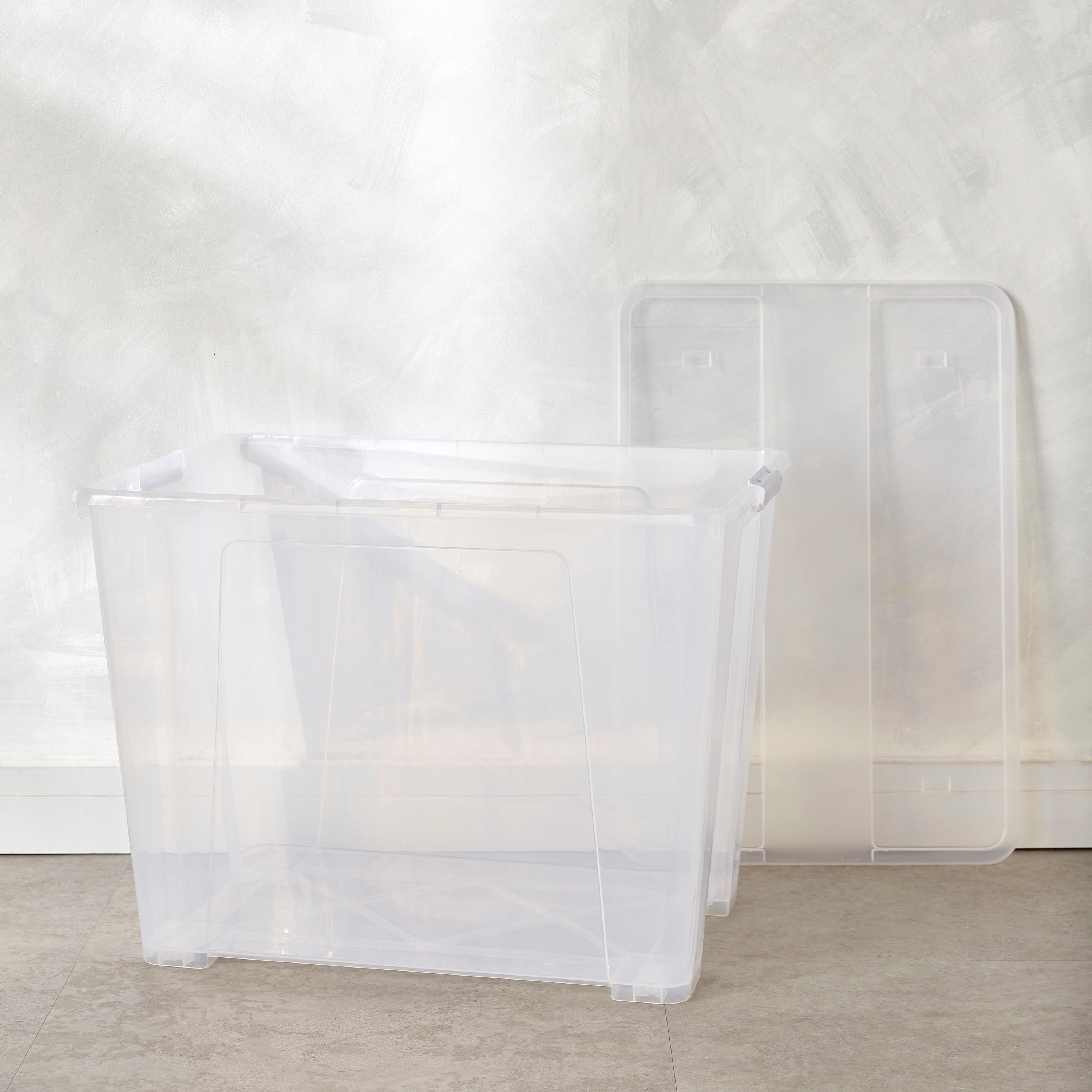 Robyn Storage Box With Lid and Wheels - 120 L-household-storage-storagesolutions-storageboxesandbaskets-image-2