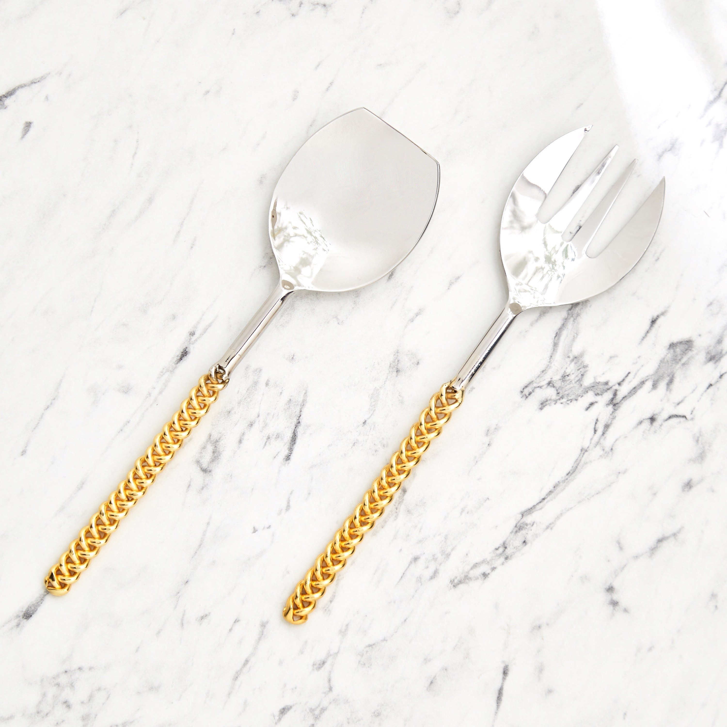 Shop Chain Serving Spoon and Fork Set | Home Centre UAE