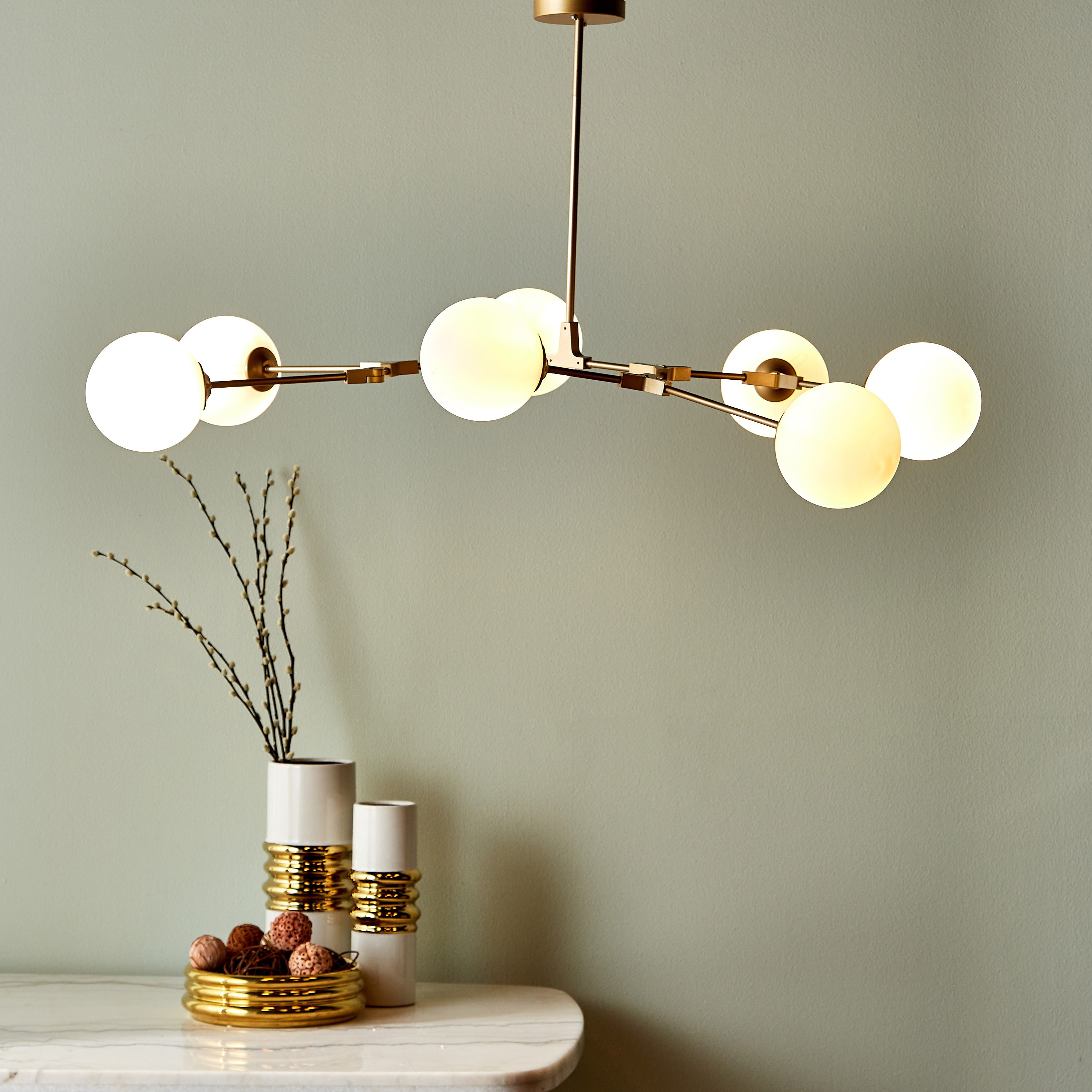 Shop Lynx 7-Light Metal Pendant Lamp | Home Centre Kuwait