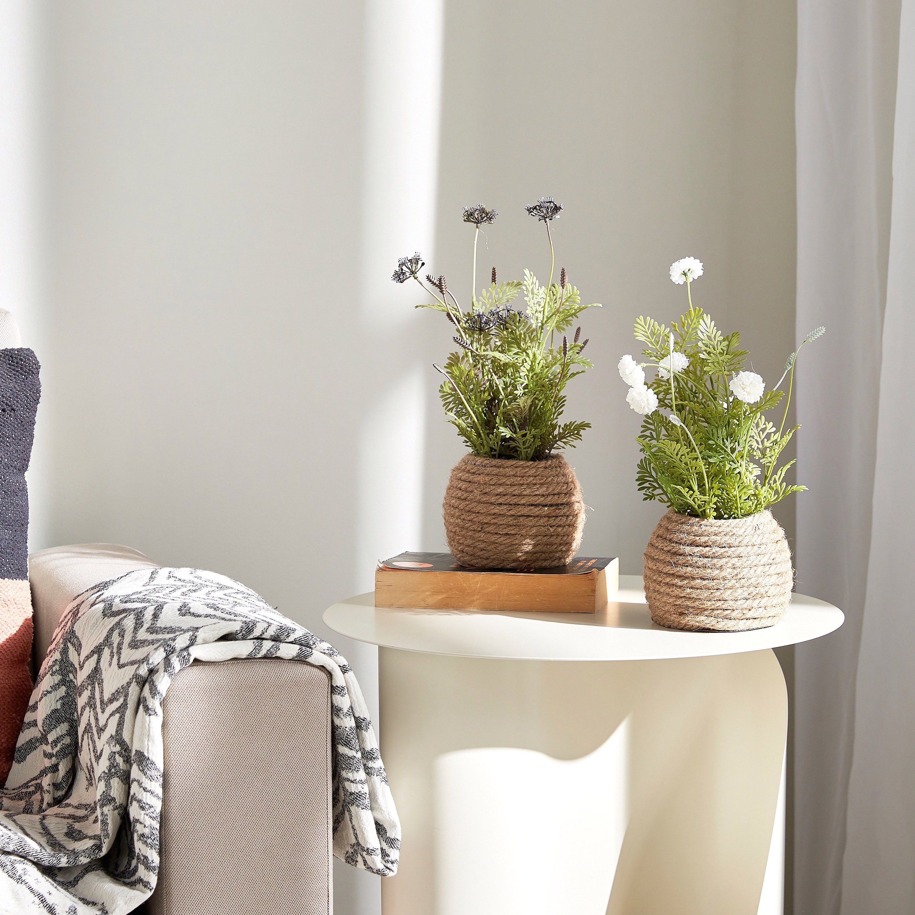 Mini Flower Plant in Pot - 33 cm-household-gardenandoutdoor-artificialflowersandplants-flowers-image-3