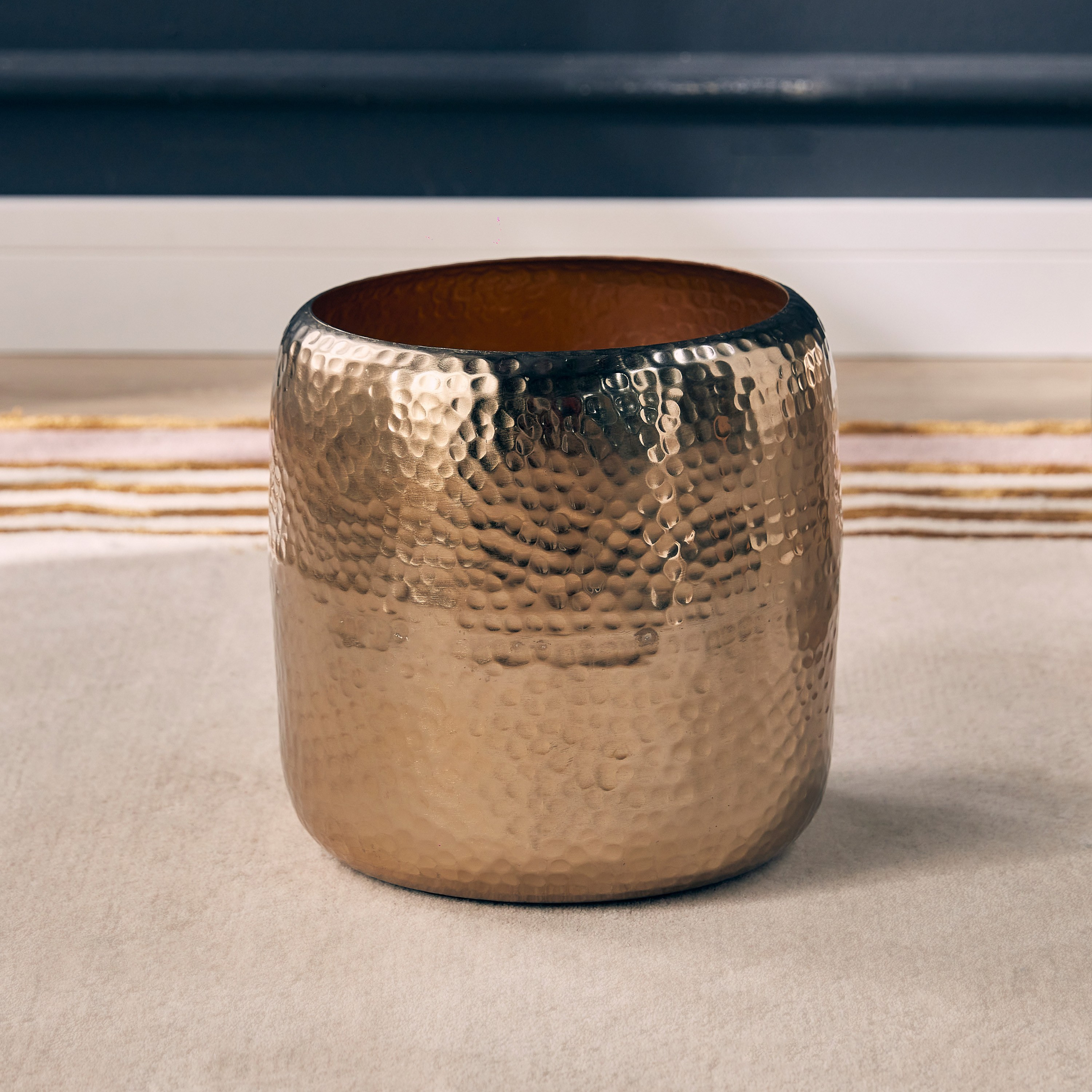 Sparkle Metal Straight Planter - 24 cm