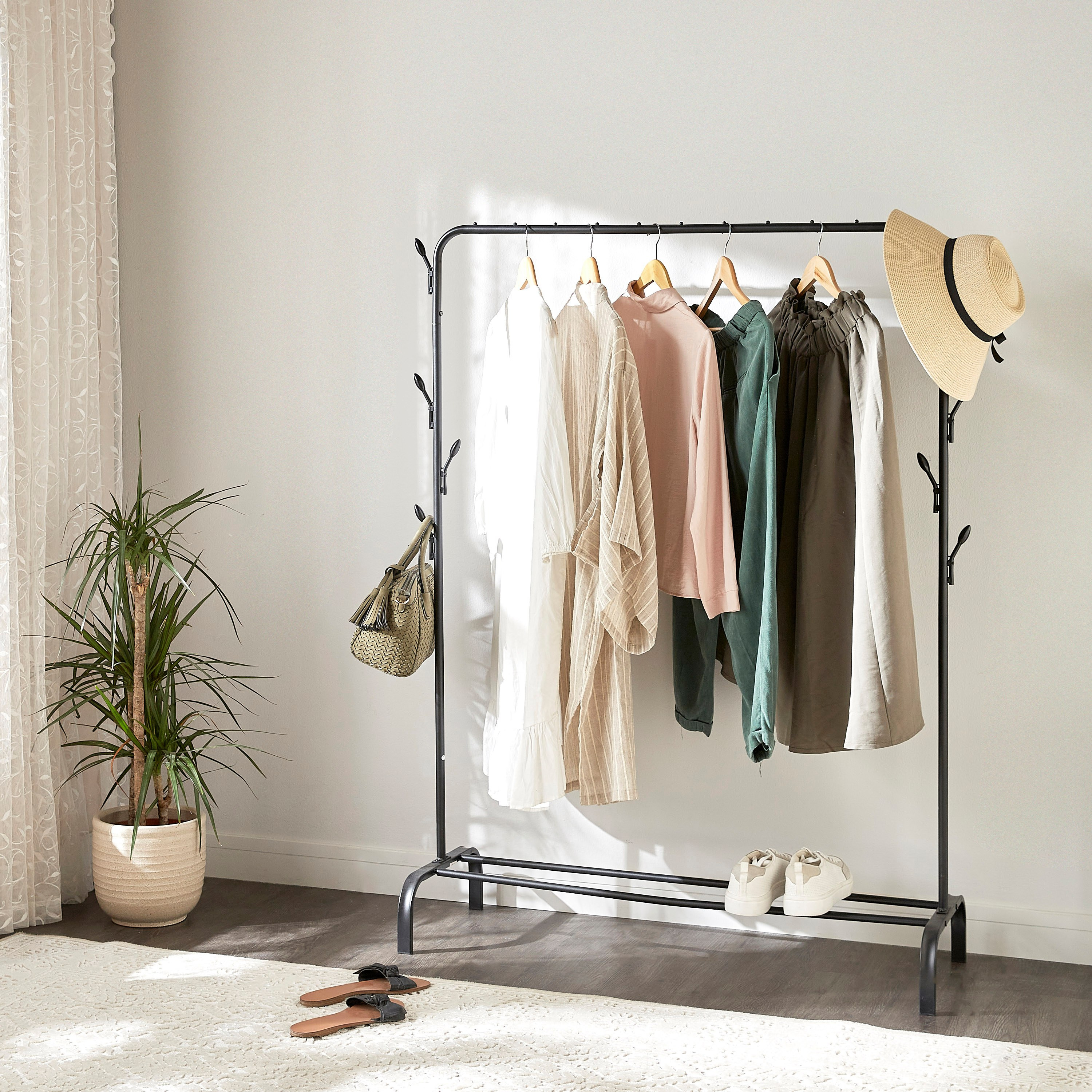 Kelly Multi Utility Rail Hanger - 110x150x40 cm-household-storage-storagesolutions-tallhangers-image-5