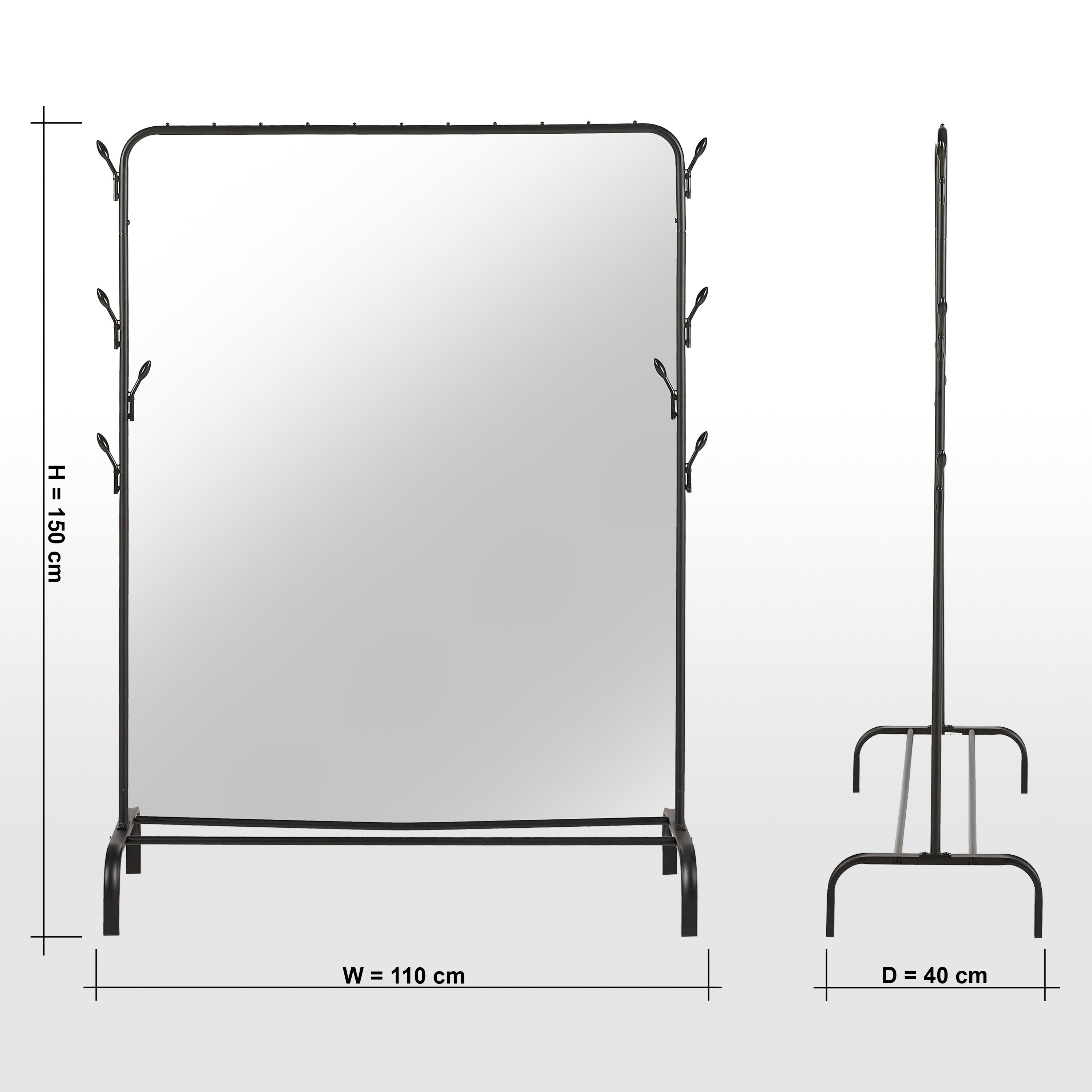 Kelly Multi Utility Rail Hanger - 110x150x40 cm-household-storage-storagesolutions-tallhangers-image-6