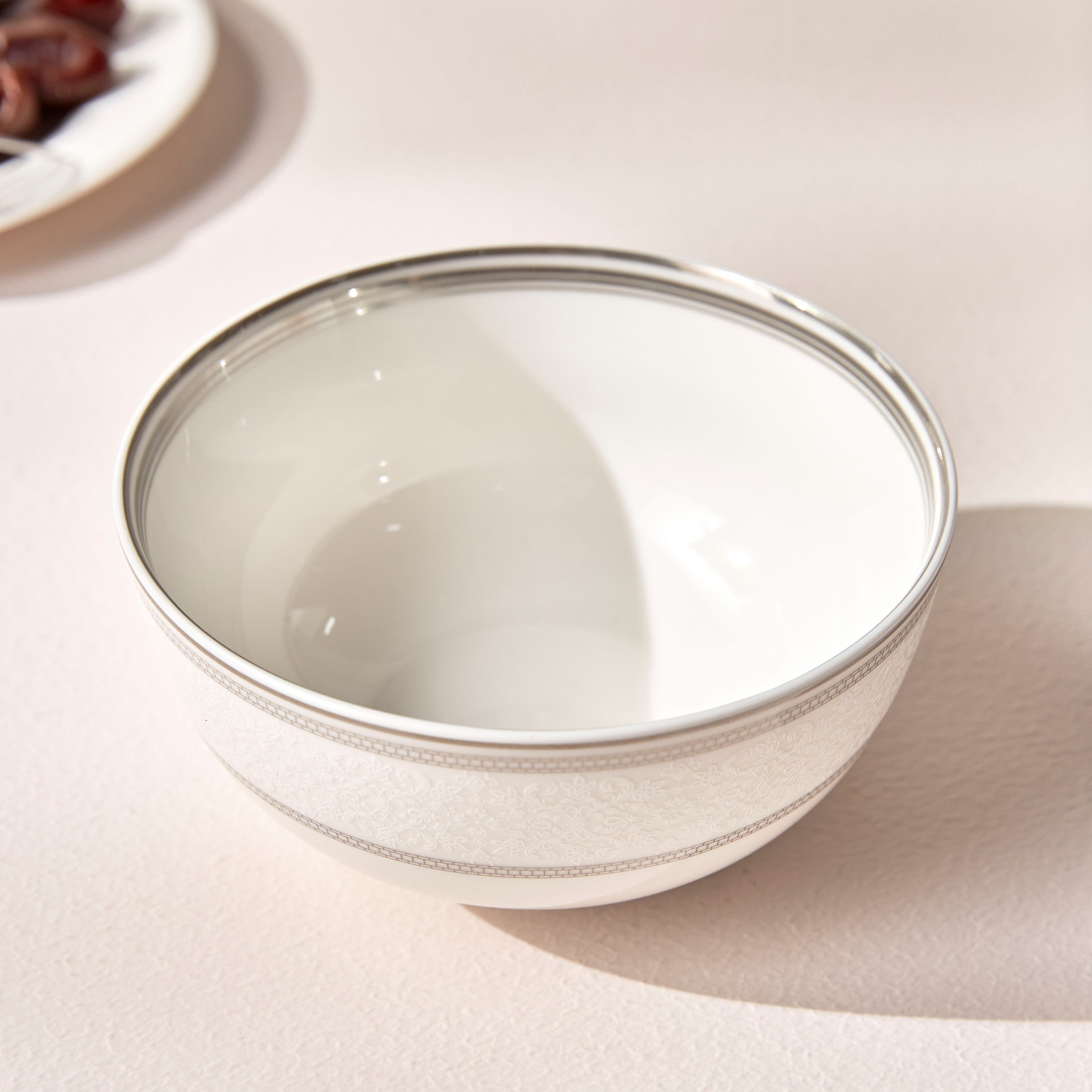 Zora Bone China Cereal Bowl - 14 cm-household-dining-dinnerware-dinnerwarecollections-image-1