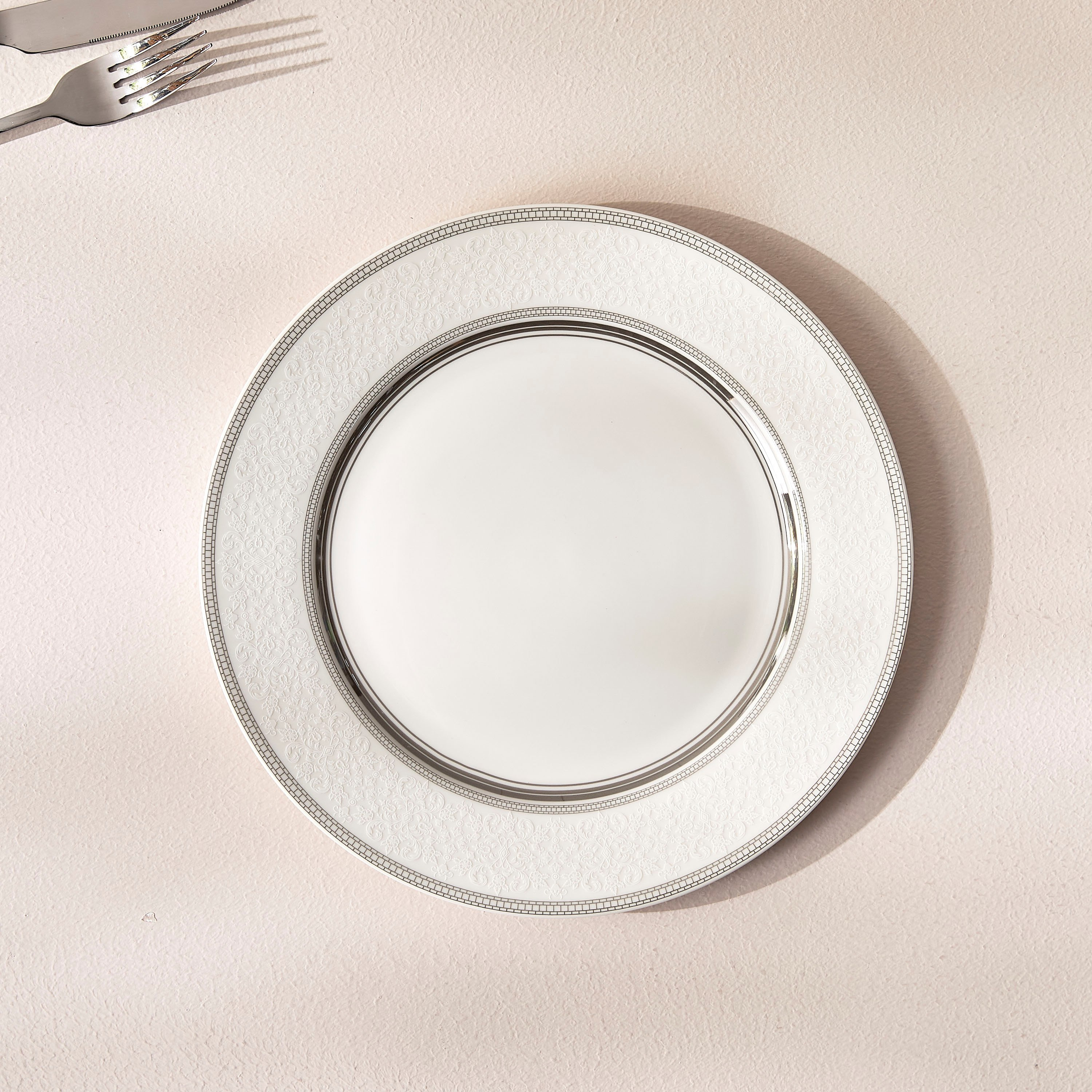 Zora Bone China Dinner Plate - 26 cm-household-dining-dinnerware-dinnerwarecollections-image-1