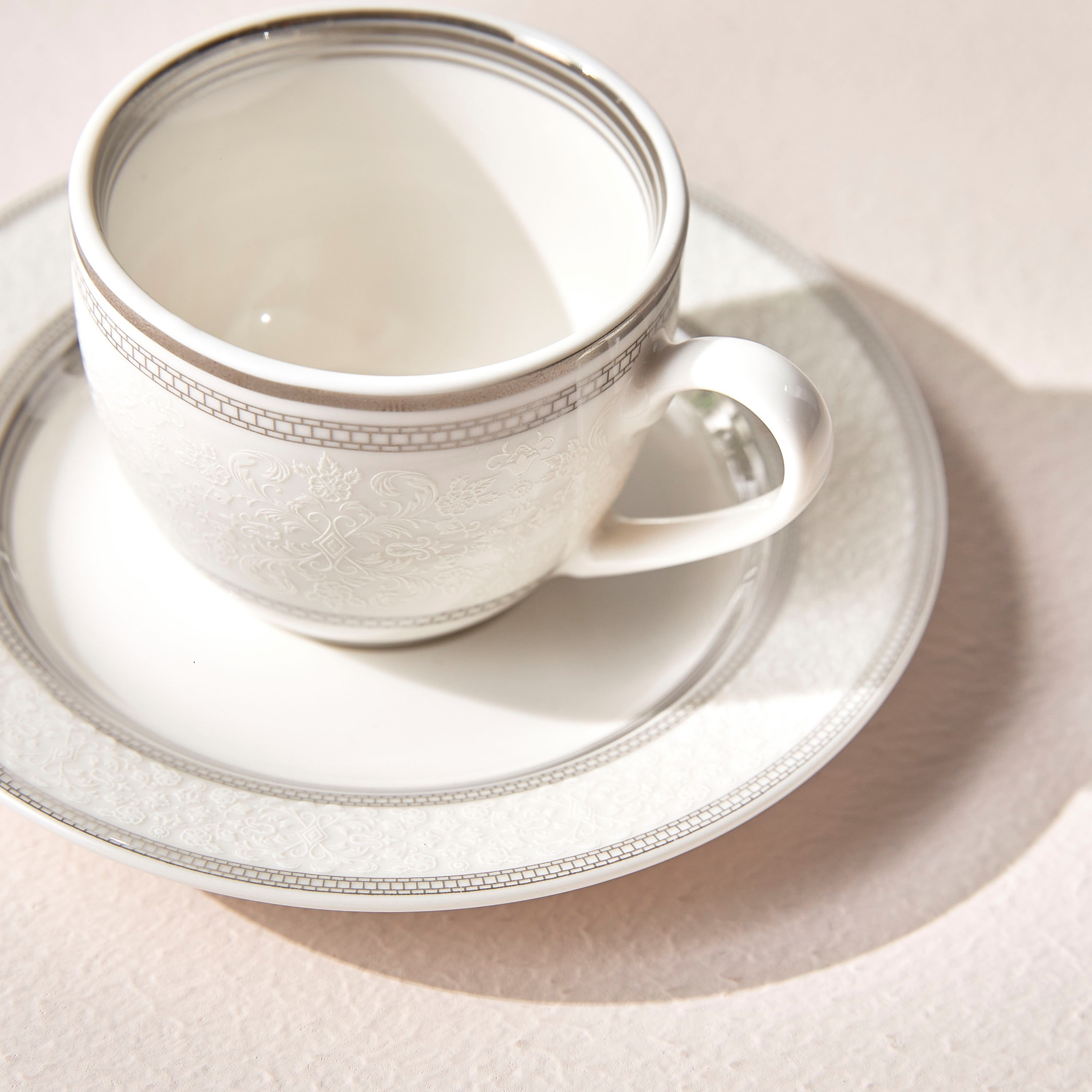 Zora Bone China Espresso Cup and Saucer - 90 ml-household-dining-dinnerware-dinnerwarecollections-image-2