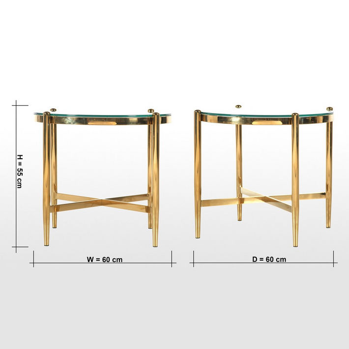 Glass Table Kuwait Shop Mallory Glass Top Side Table | Homecentre Kuwait