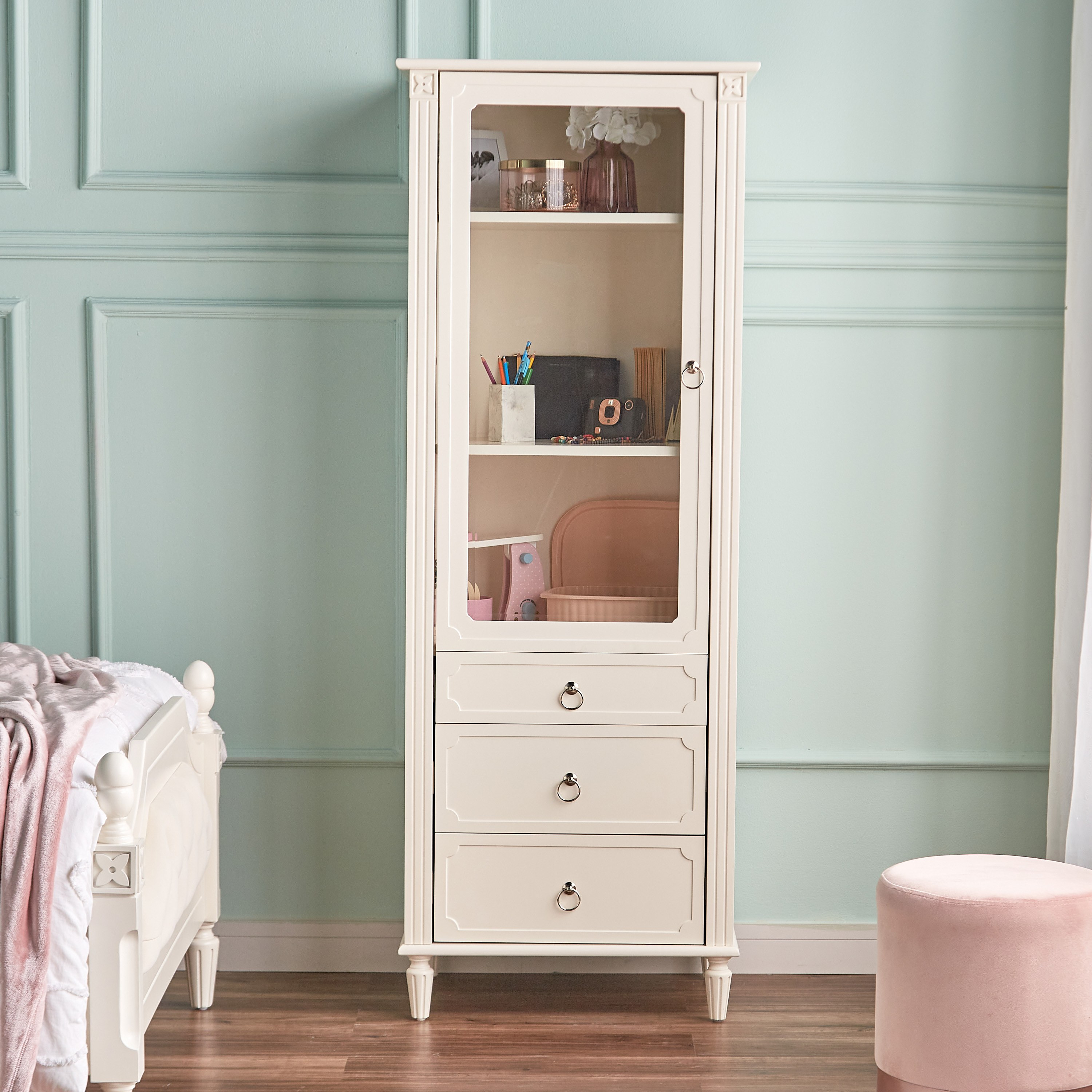 Shop Beatrice Armoire Bookcase with Drawers Online Home Centre UAE