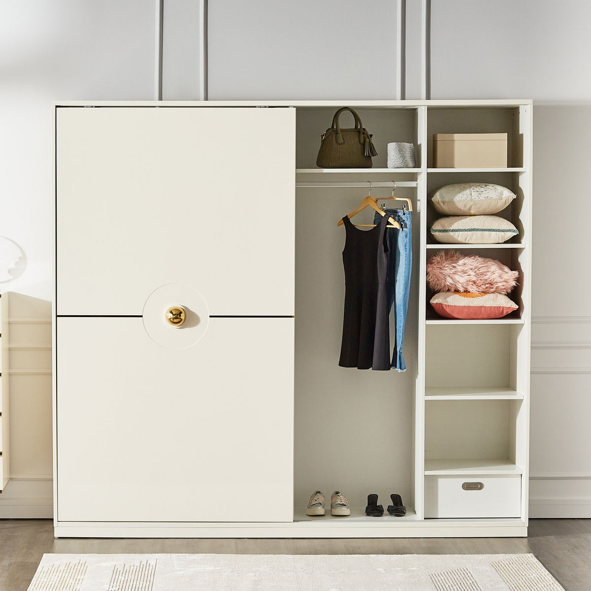 خزانة ملابس 2 باب انزلاقي بأدراج - حكايات 13 | خزانة ملابس 2 باب انزلاقي بأدراج - حكايات