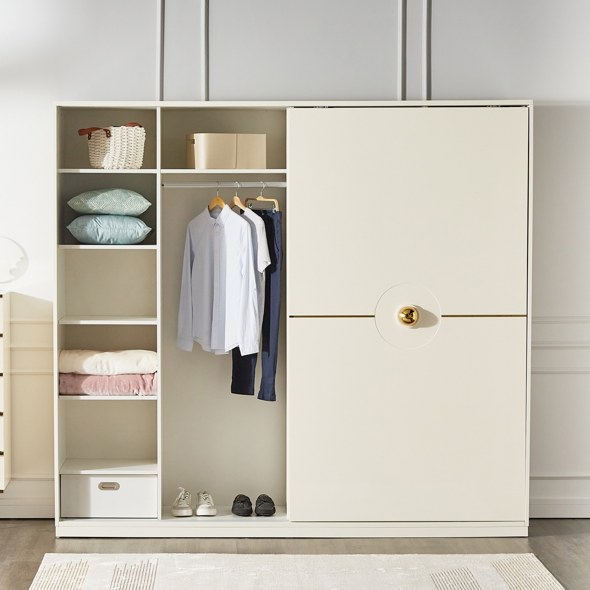 خزانة ملابس 2 باب انزلاقي بأدراج - حكايات 14 | خزانة ملابس 2 باب انزلاقي بأدراج - حكايات