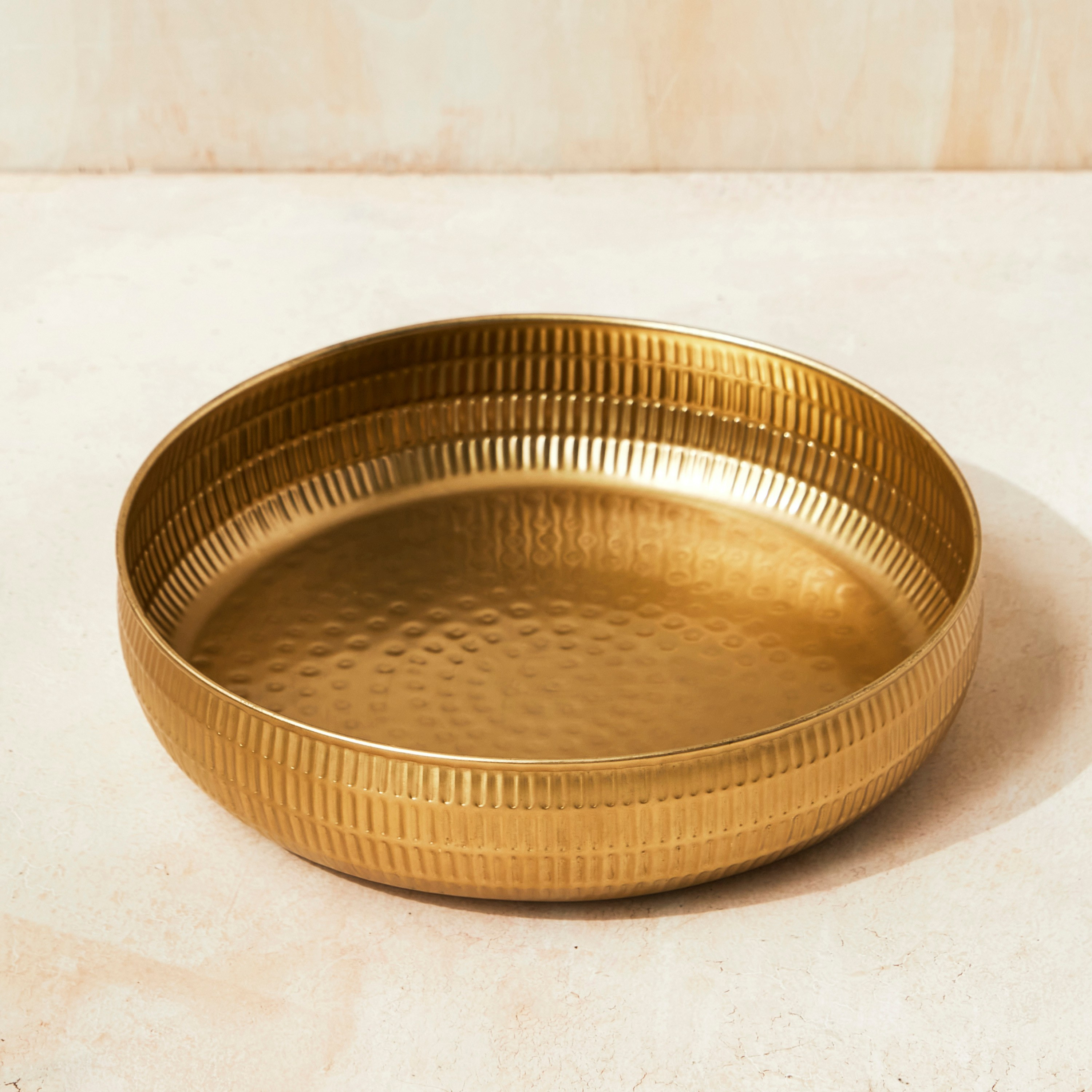 Calasis Aluminium Decorative Bowl - 30 cm-household-decor-vasesandbowls-image-1