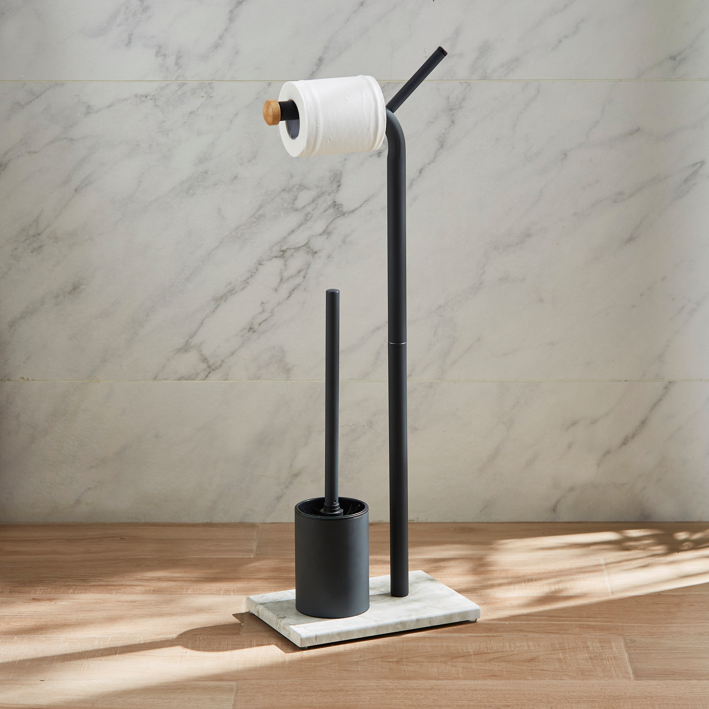 Marbella Toilet Roll Stand with Toilet Brush Holder-household-bathandlaundry-bathroomorganizing-toiletpaperholders-image-1