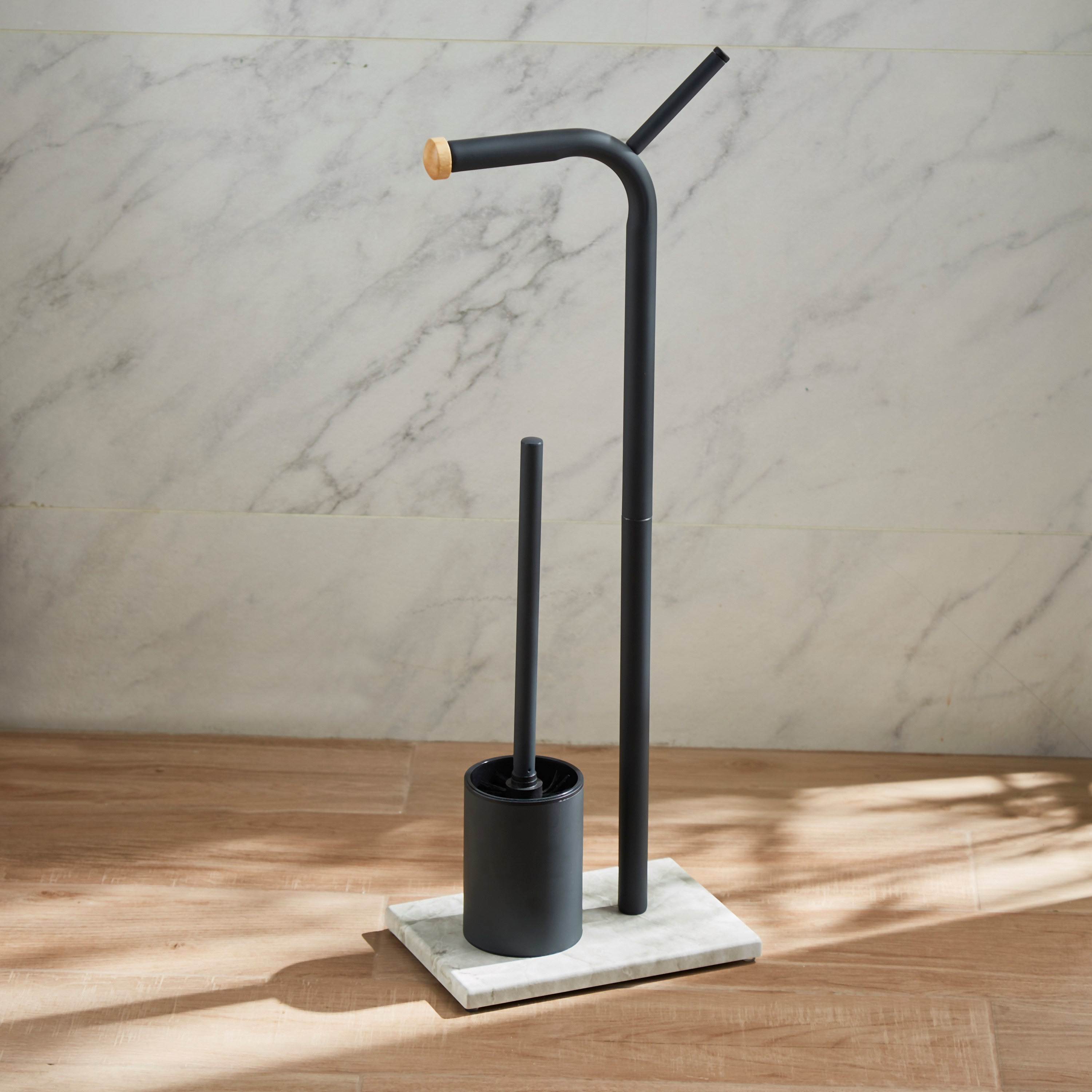 Marbella Toilet Roll Stand with Toilet Brush Holder-household-bathandlaundry-bathroomorganizing-toiletpaperholders-image-2