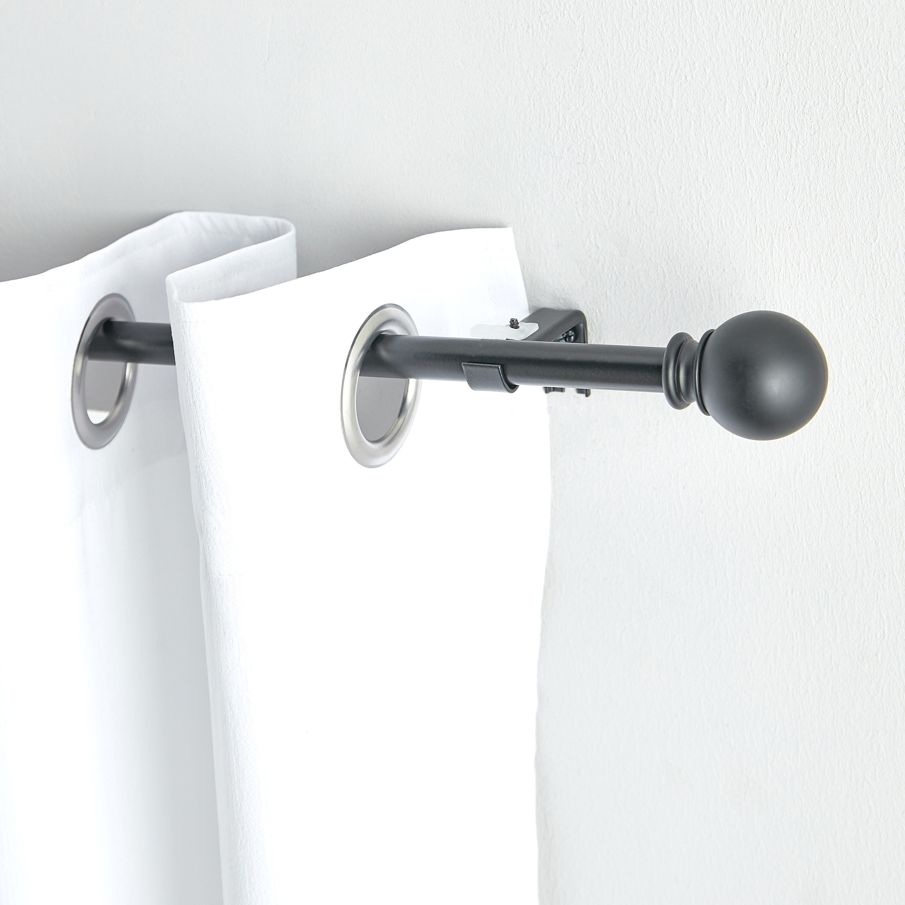 Onyx Ball 16/13mm Single Extendable MS Rod - 112x274cm-household-windows-curtainrodsandaccessories-curtainrods-image-1