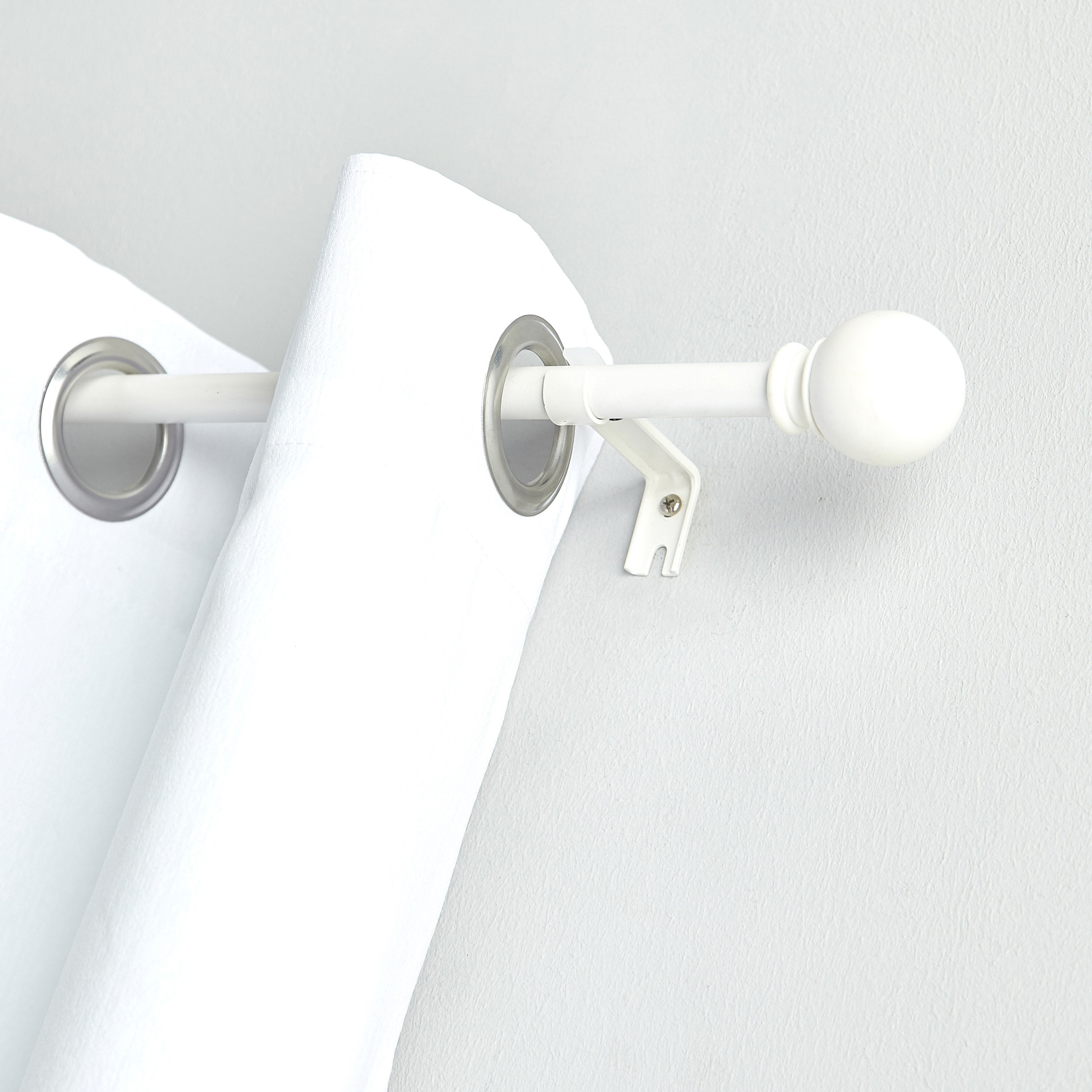 Onyx Ball Extendable Single Curtain Rod - 110-320 cm-household-windows-curtainrodsandaccessories-curtainrods-image-2