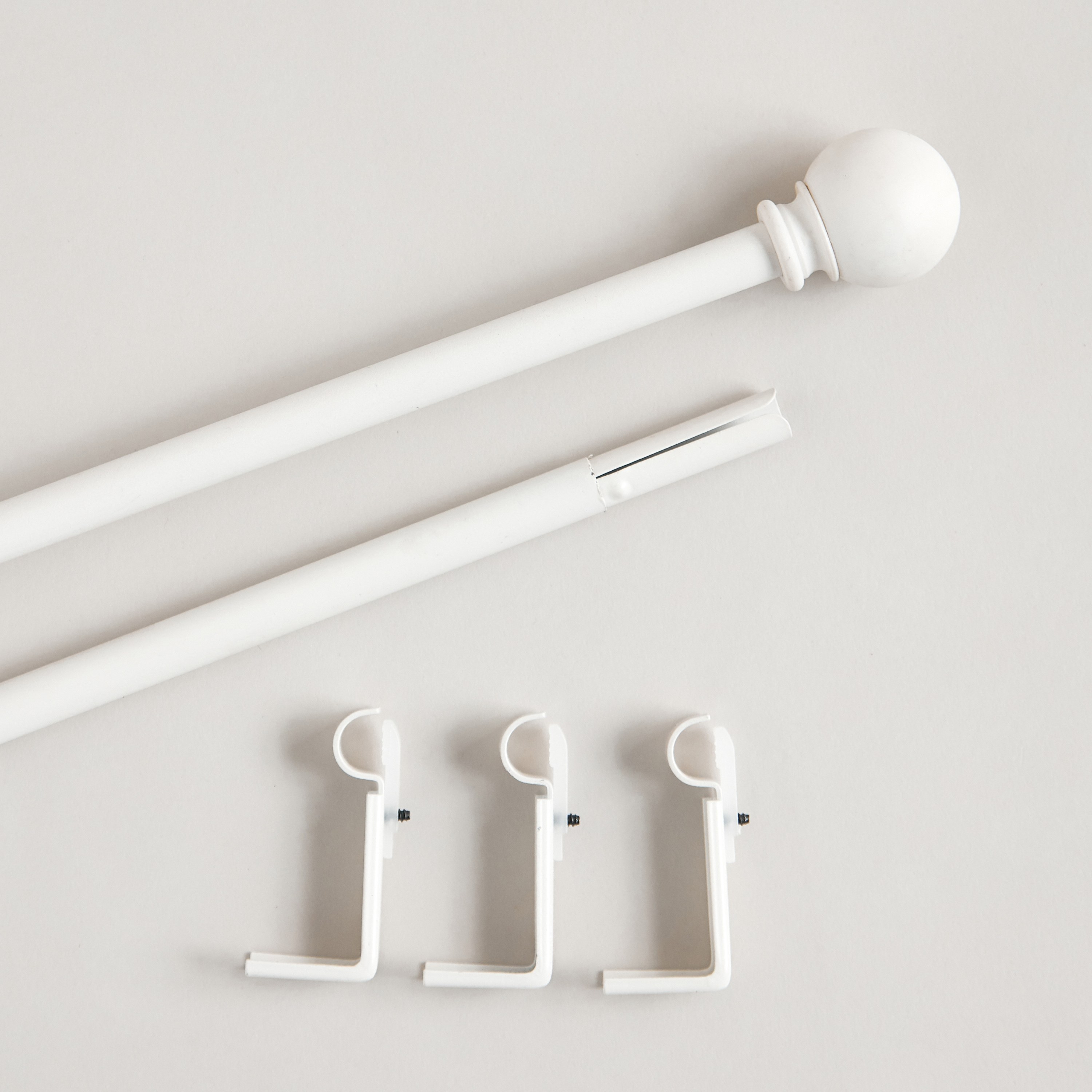 Onyx Ball Extendable Single Curtain Rod - 110-320 cm-household-windows-curtainrodsandaccessories-curtainrods-image-3