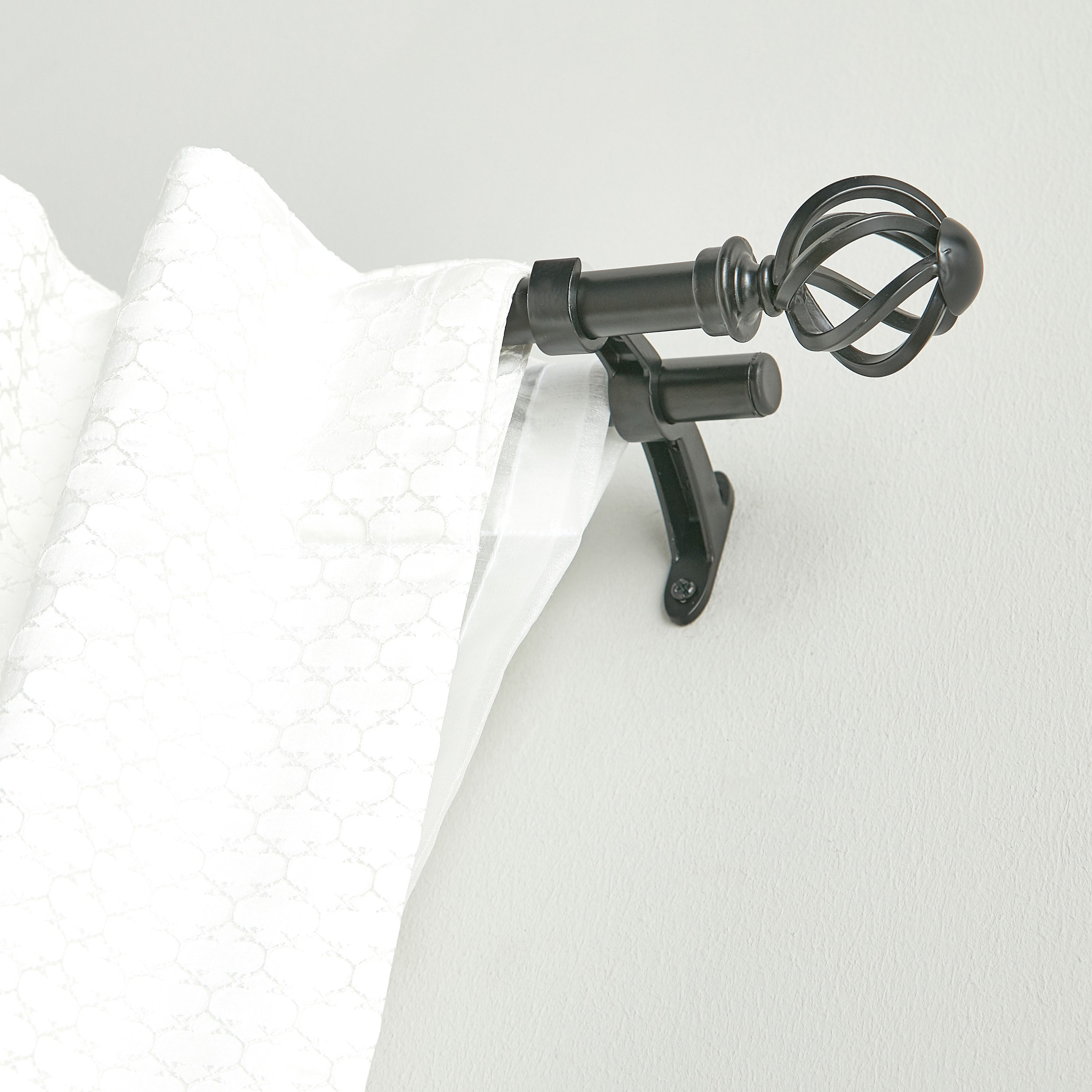 Wavy Ball Extendable Double Curtain Rod - 71-122 cm-household-windows-curtainrodsandaccessories-curtainrods-image-2