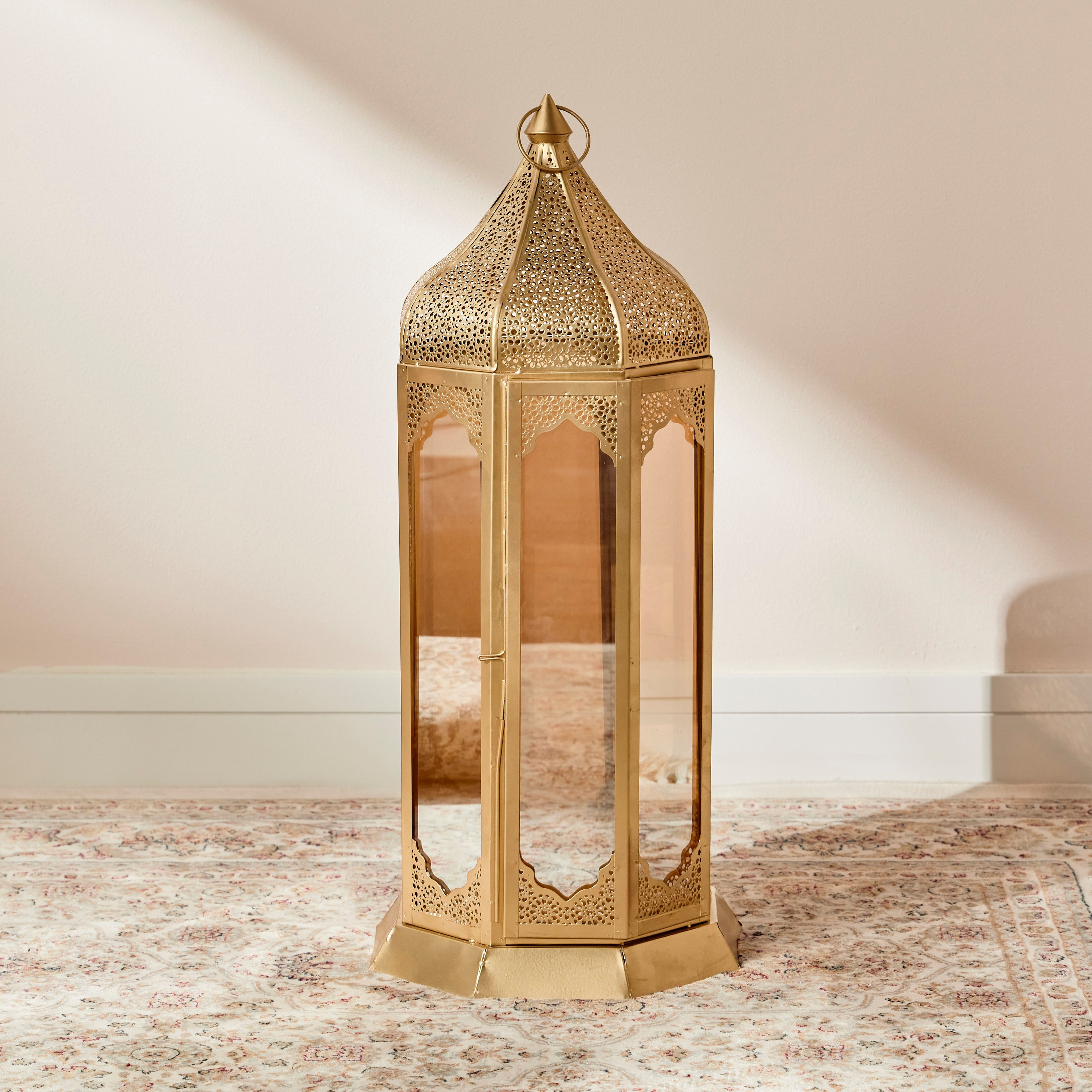 Hashem Metal Table Lantern - 64 cm-household-decor-candleholdersandlanterns-image-1