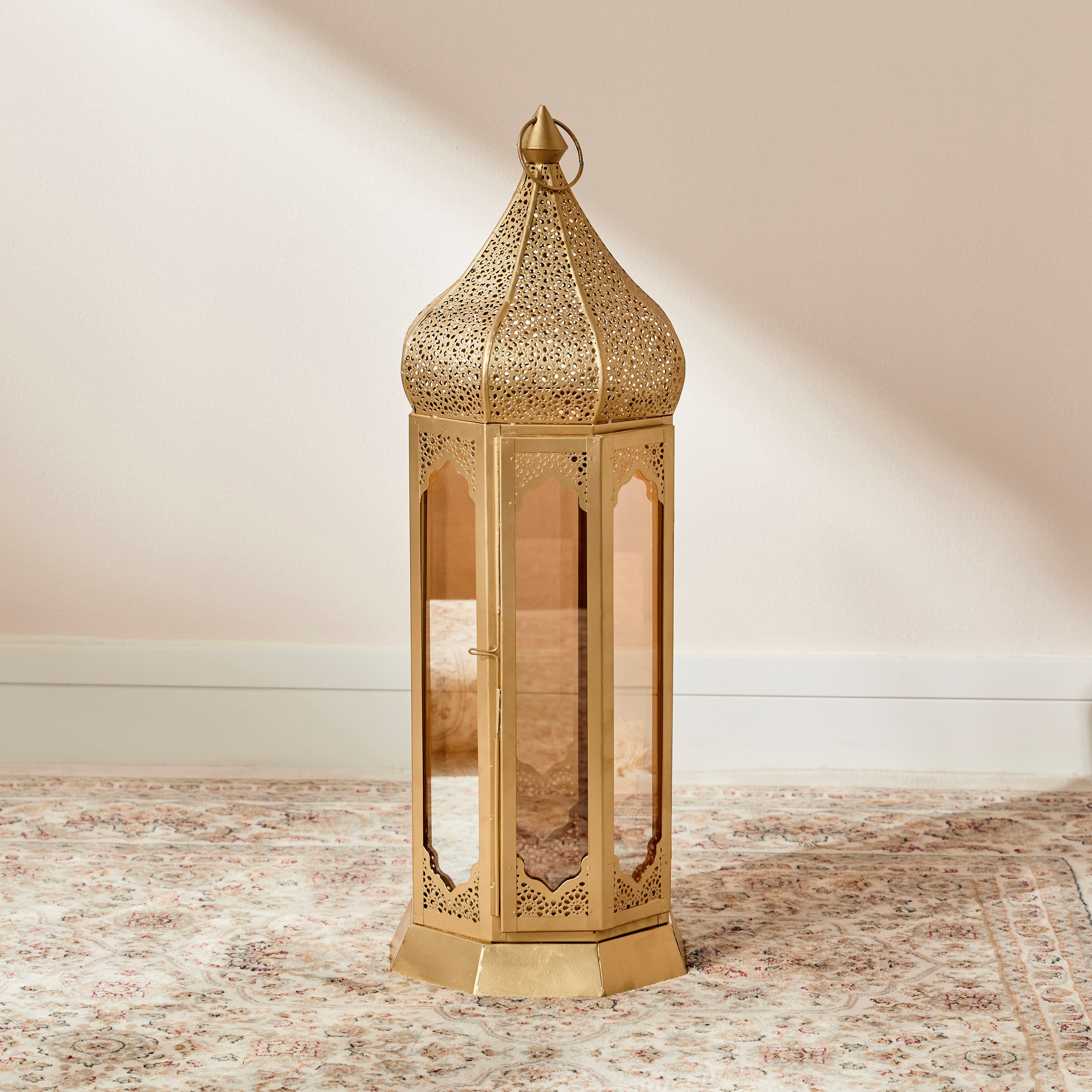 Hashem Metal Table Lantern - 57 cm-household-decor-candleholdersandlanterns-image-1