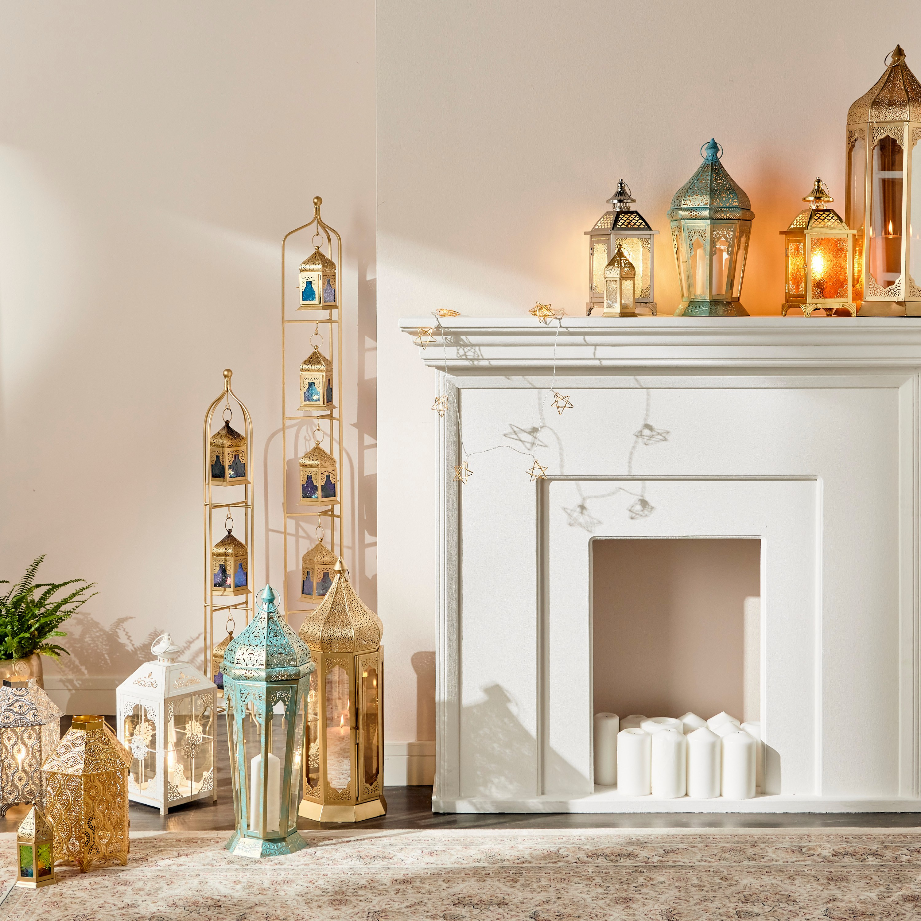 Lamis 5-Hanging Tealight Lantern Stand - 143 cm-household-decor-candleholdersandlanterns-image-4